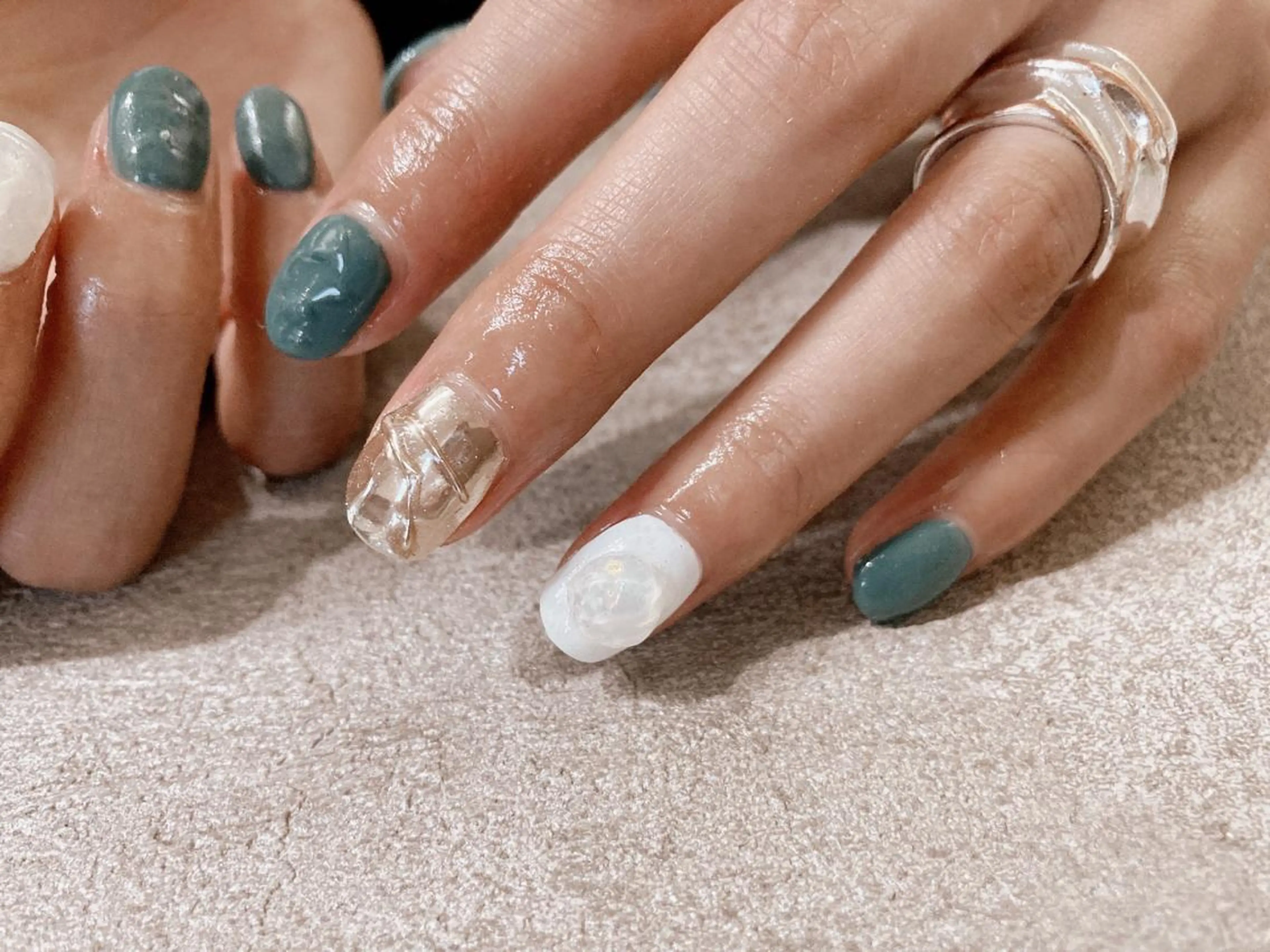 ネイル クリアネイル ワンカラーネイル Hiro nail /Harapeccoのネイルデザイン
