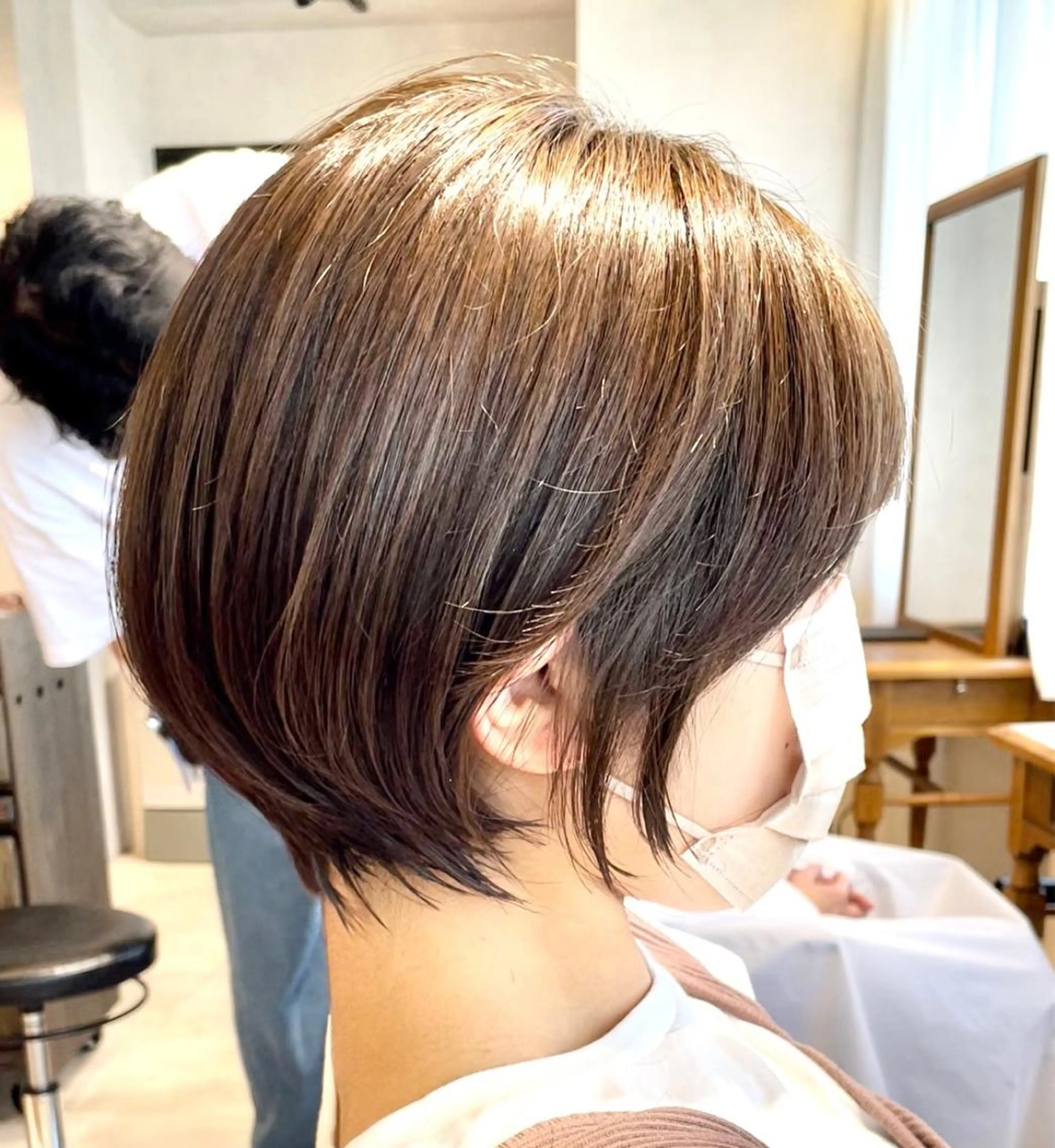 ショート カット ヘアカラー トリートメント 日比崚介🍀 おくれげ小顔カットのヘアスタイル