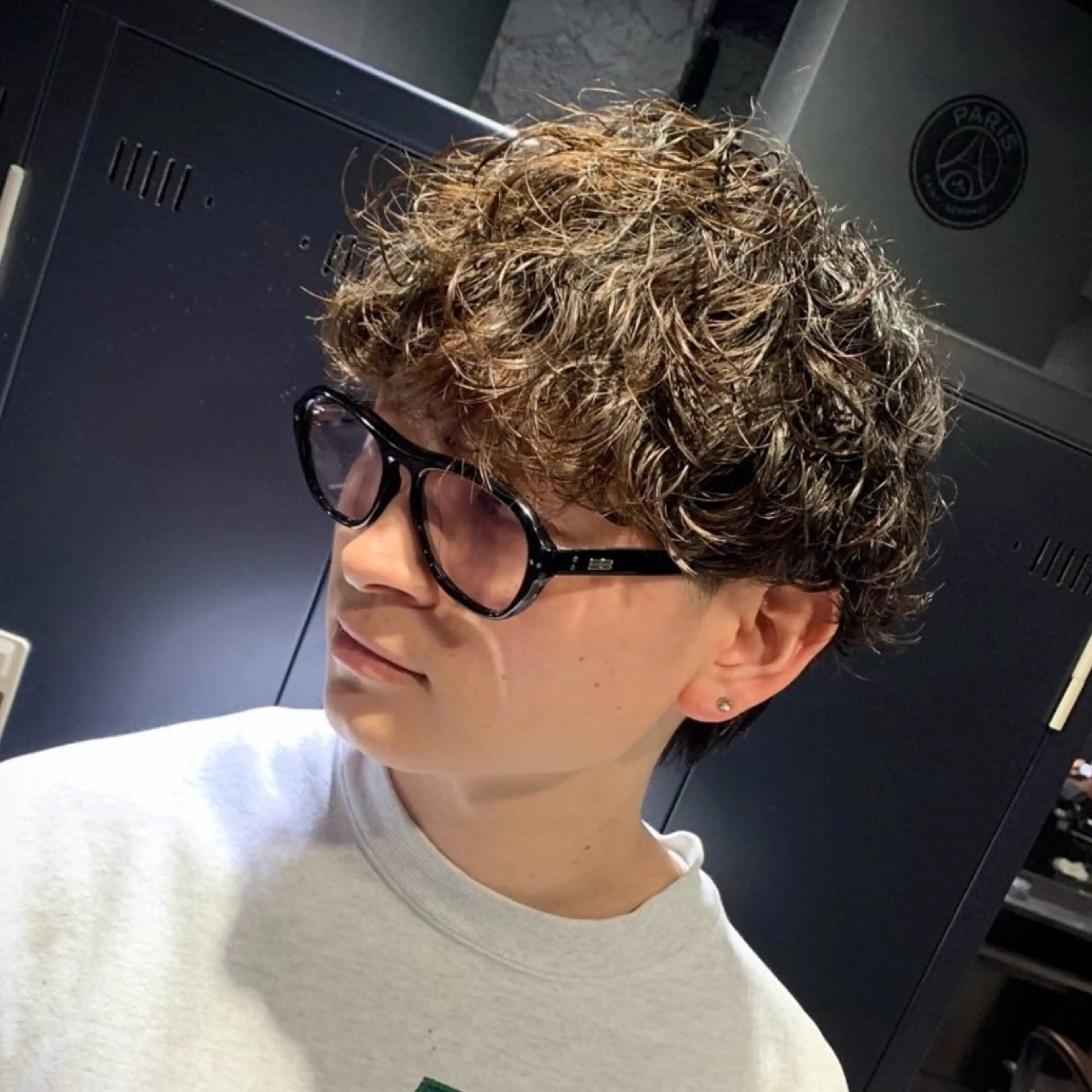 ショート パーマ メンズ カット パーマ ✨️無料✨️カット モデル募集！/河合のヘアスタイル