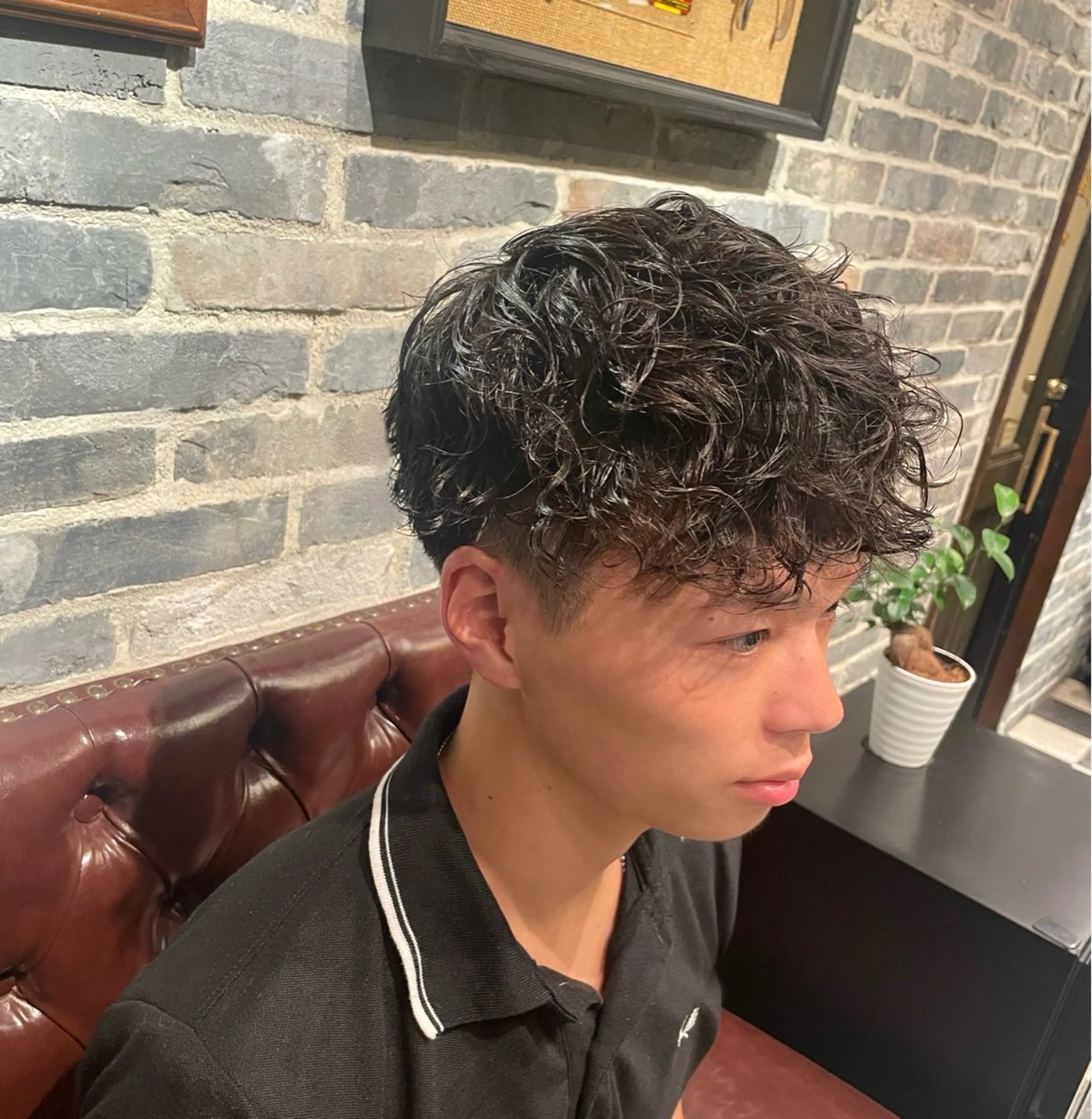 ショート パーマ スパイラルパーマ カット無料 長利愛花のヘアスタイル