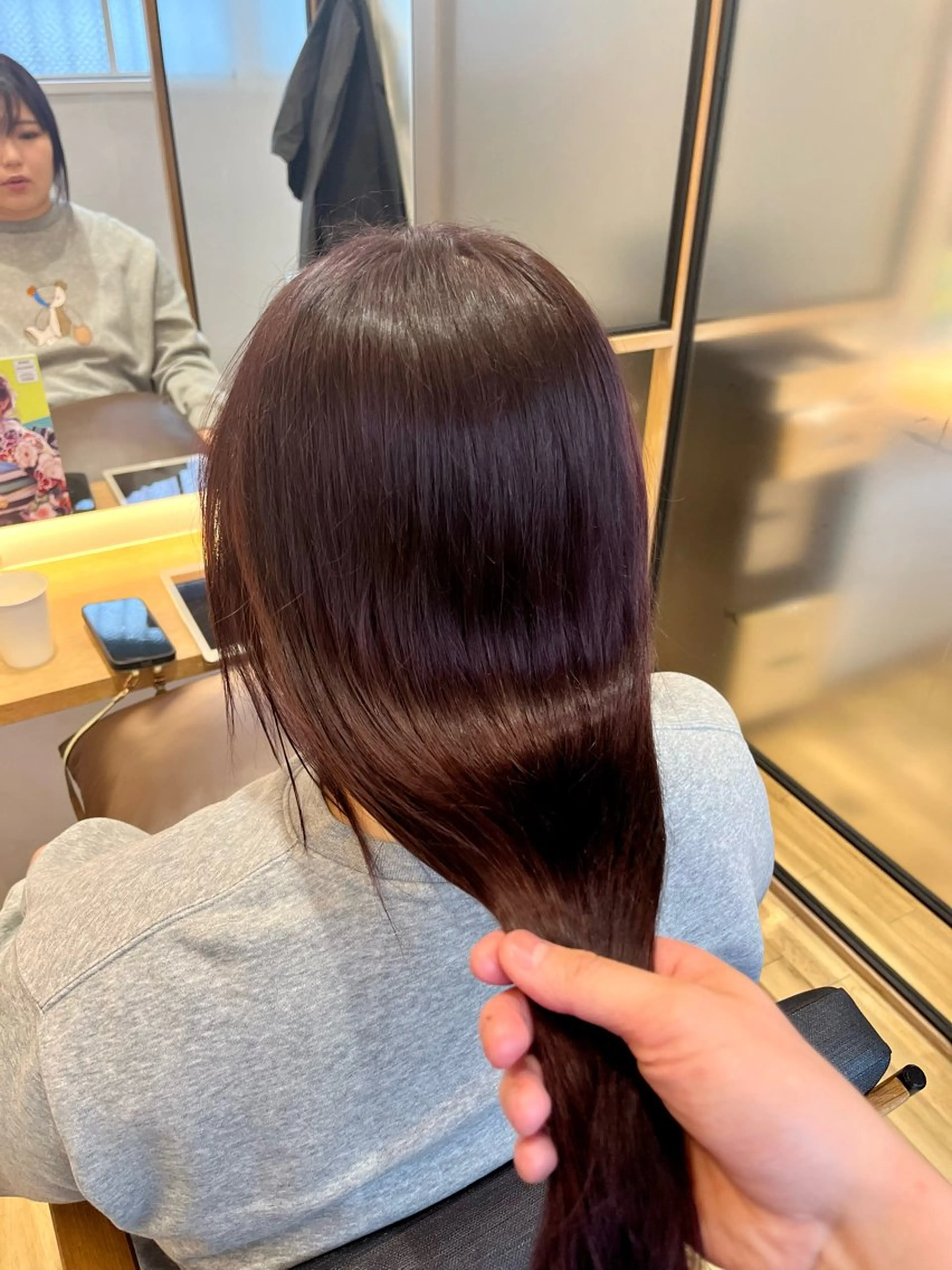 セミロング カラー パープルカラー 🟦メンズ特化🟦 たかしま　あさひのヘアスタイル