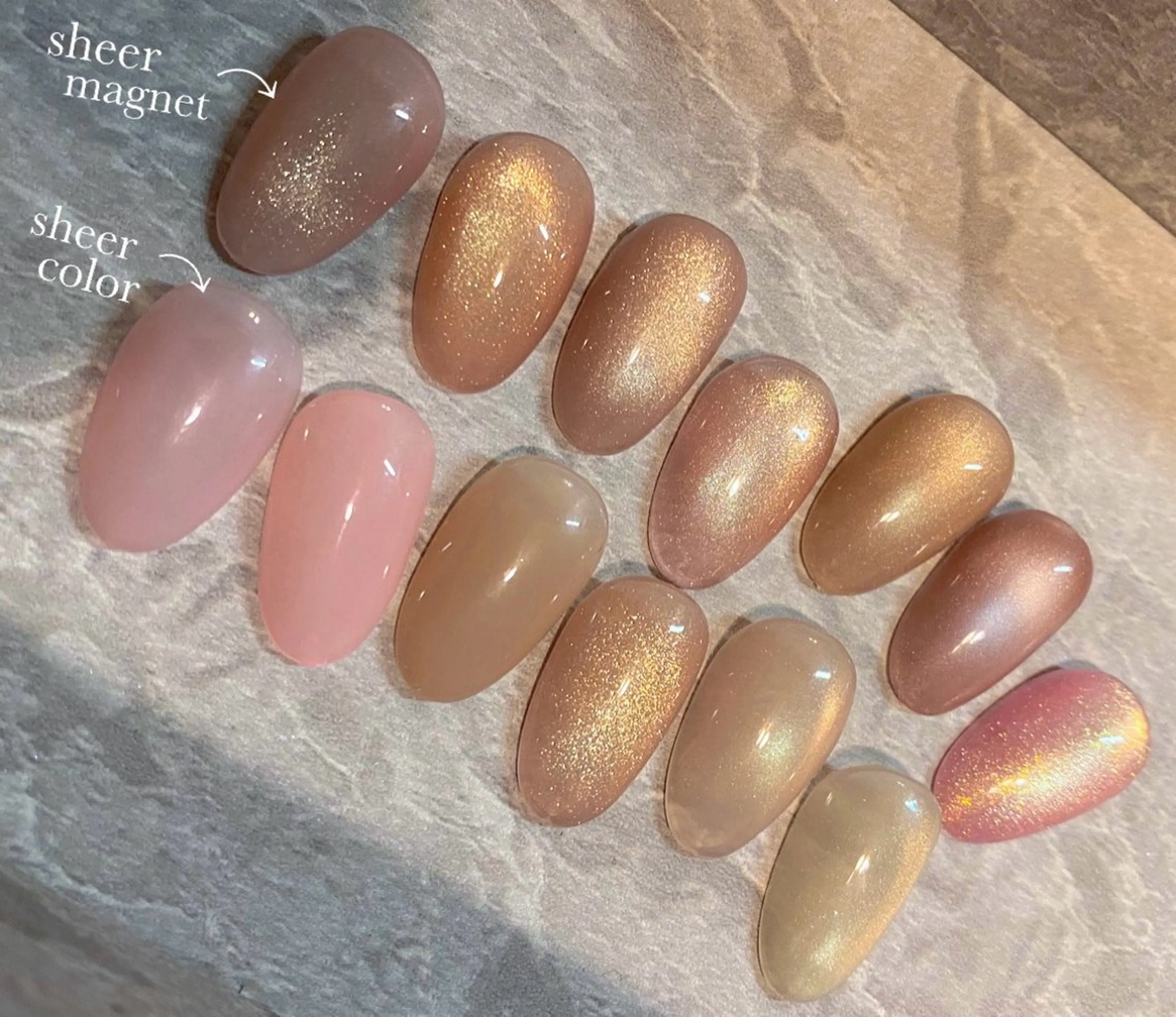 🆕✨オフ込み新生活応援📣🌸シアー色orシアーマグネットワンカラー💅🏻5990円の写真