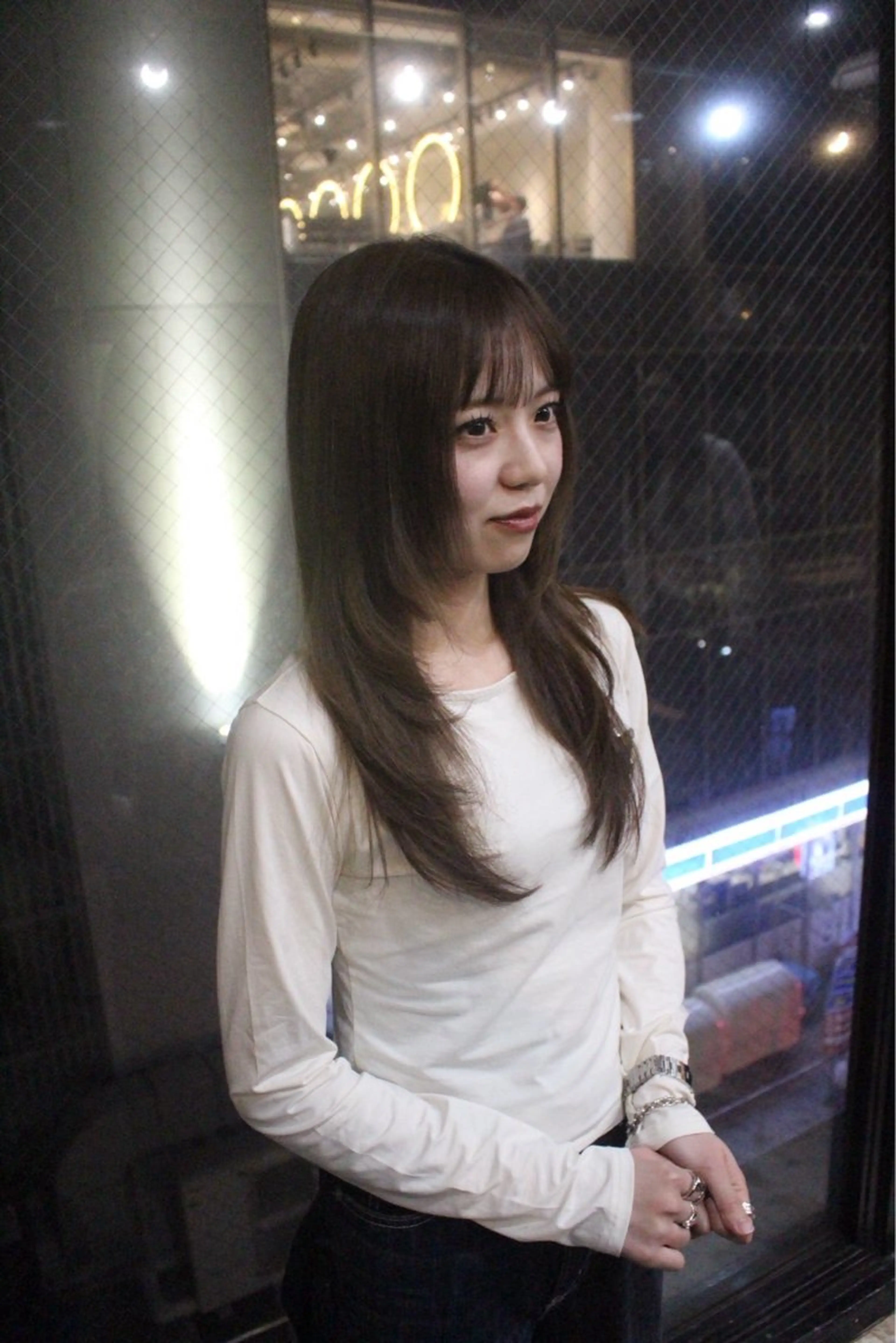 ロング レイヤーカット カット 縮毛矯正 河野 理人のヘアスタイル