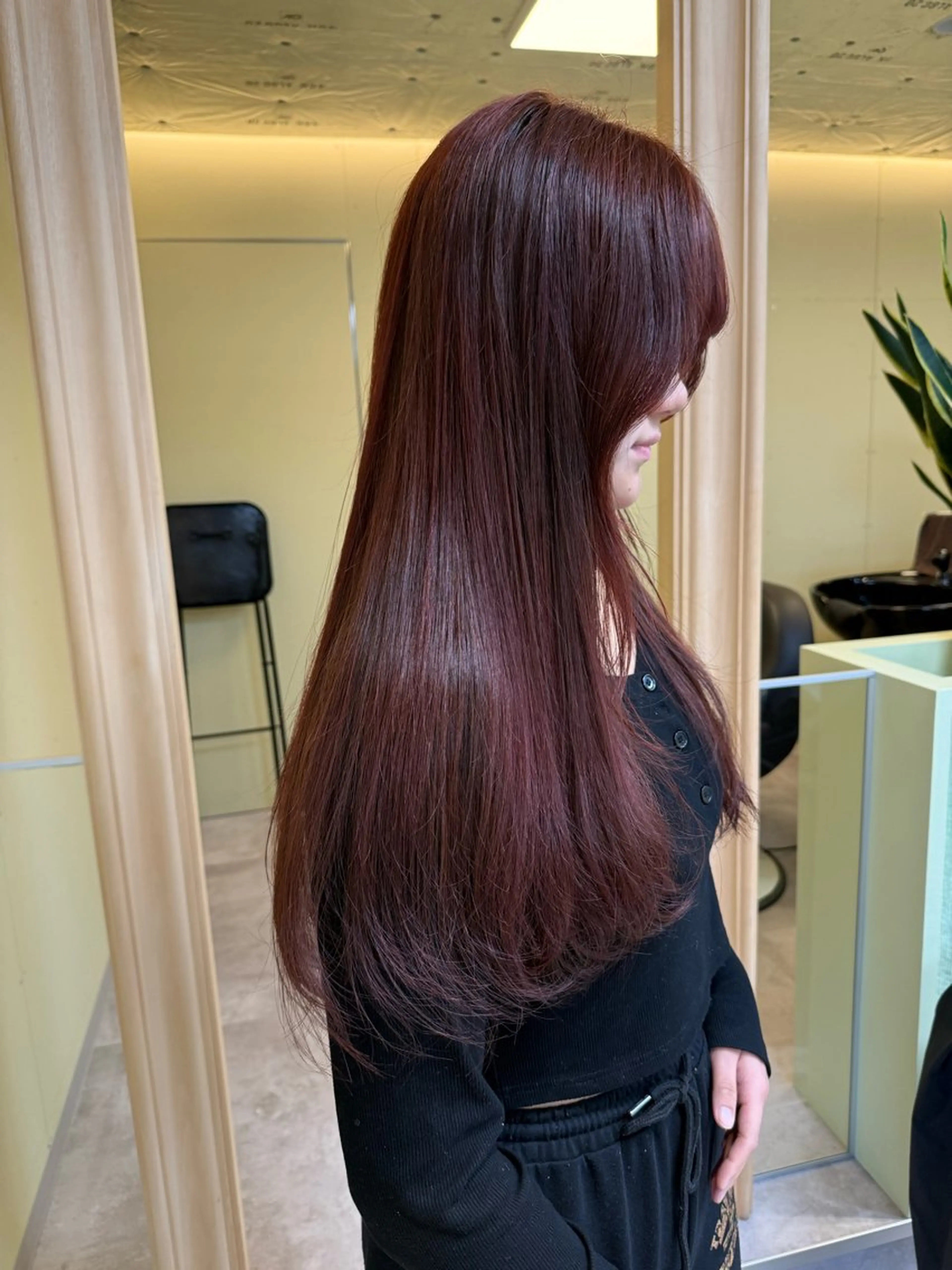 ロング カラー カット ヘアカラー 伶風/ボブ/ ハッシュカットのヘアスタイル