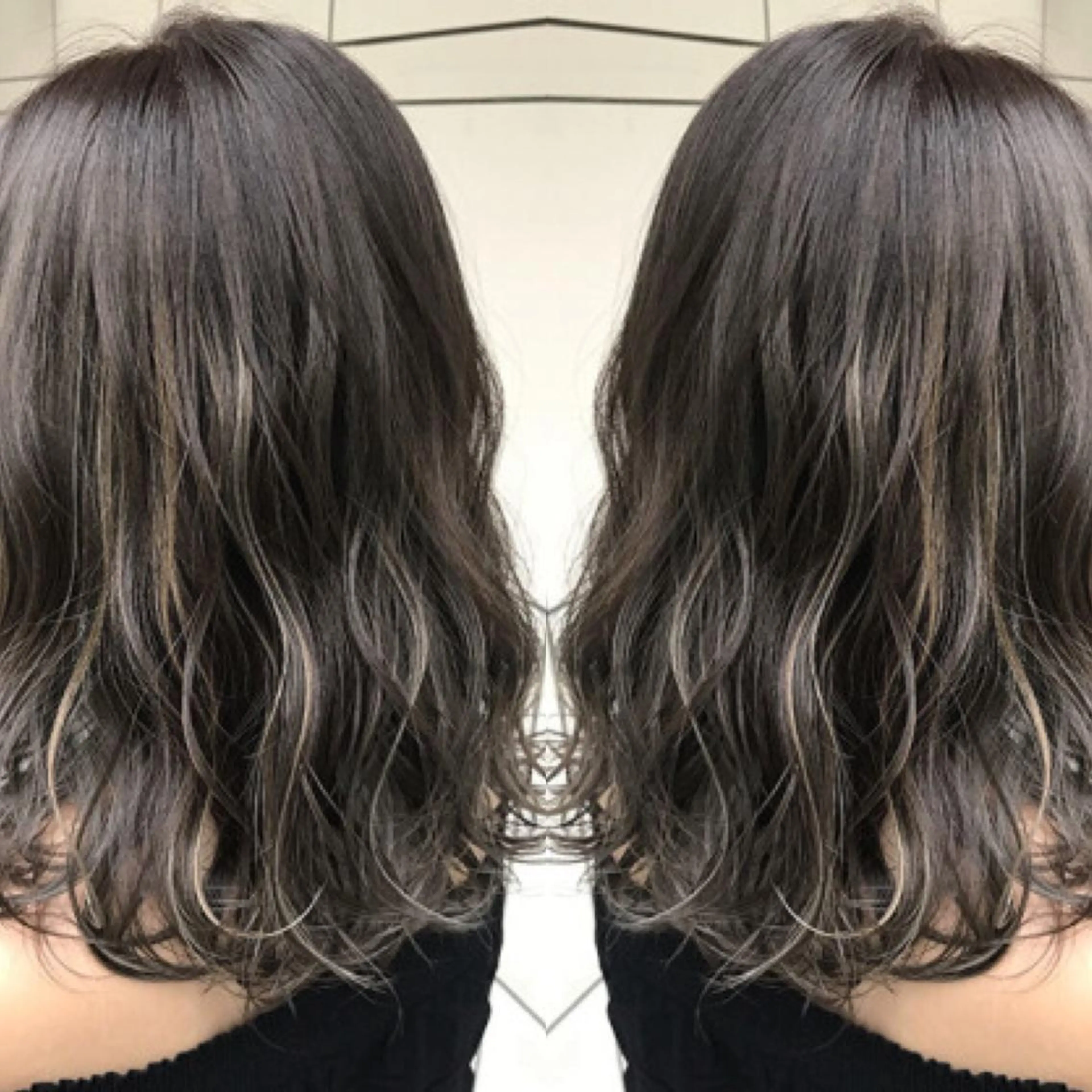 ミディアム ricca♪ 反町のヘアスタイル