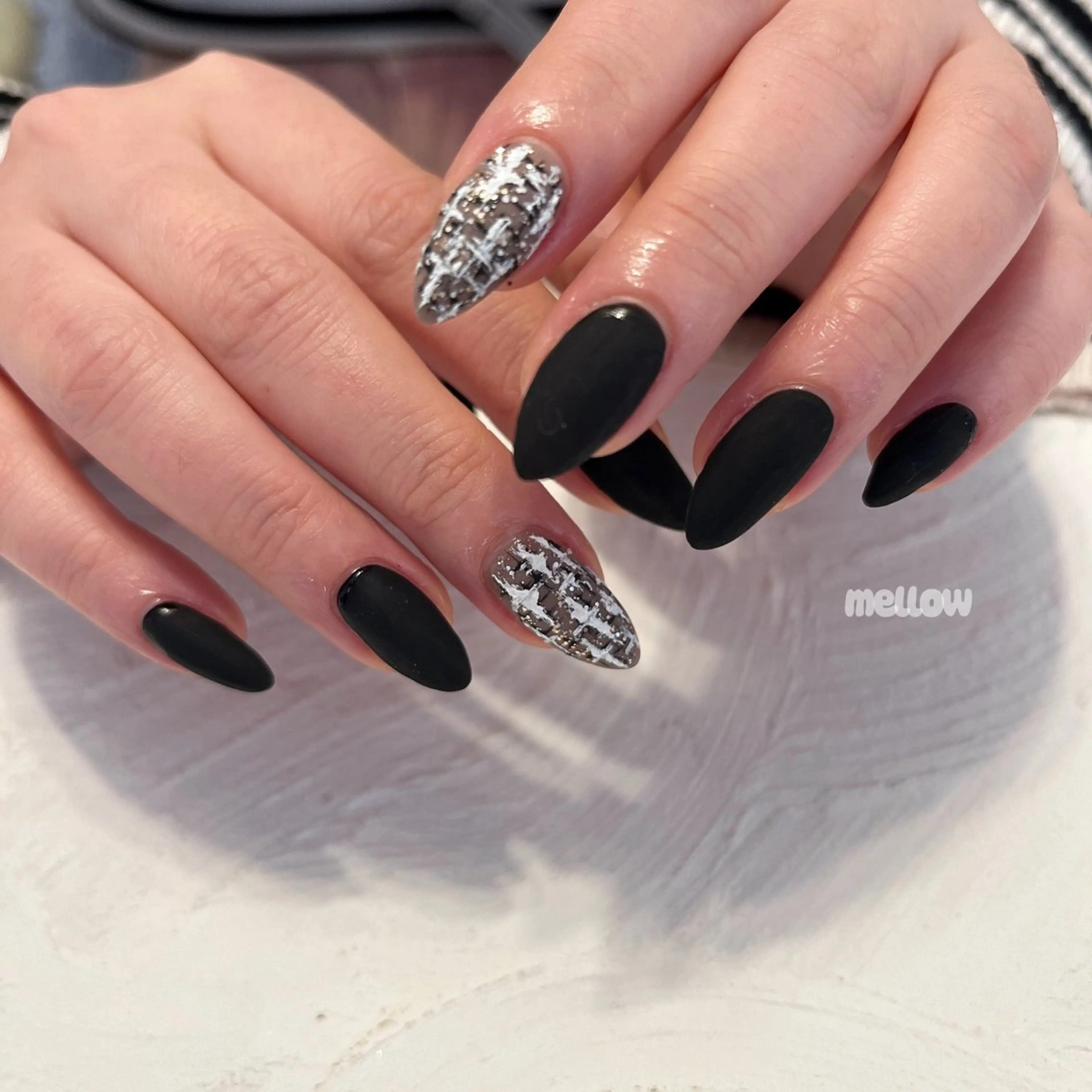 ネイル マットネイル ハンドネイル mayu 𓃠のネイルデザイン