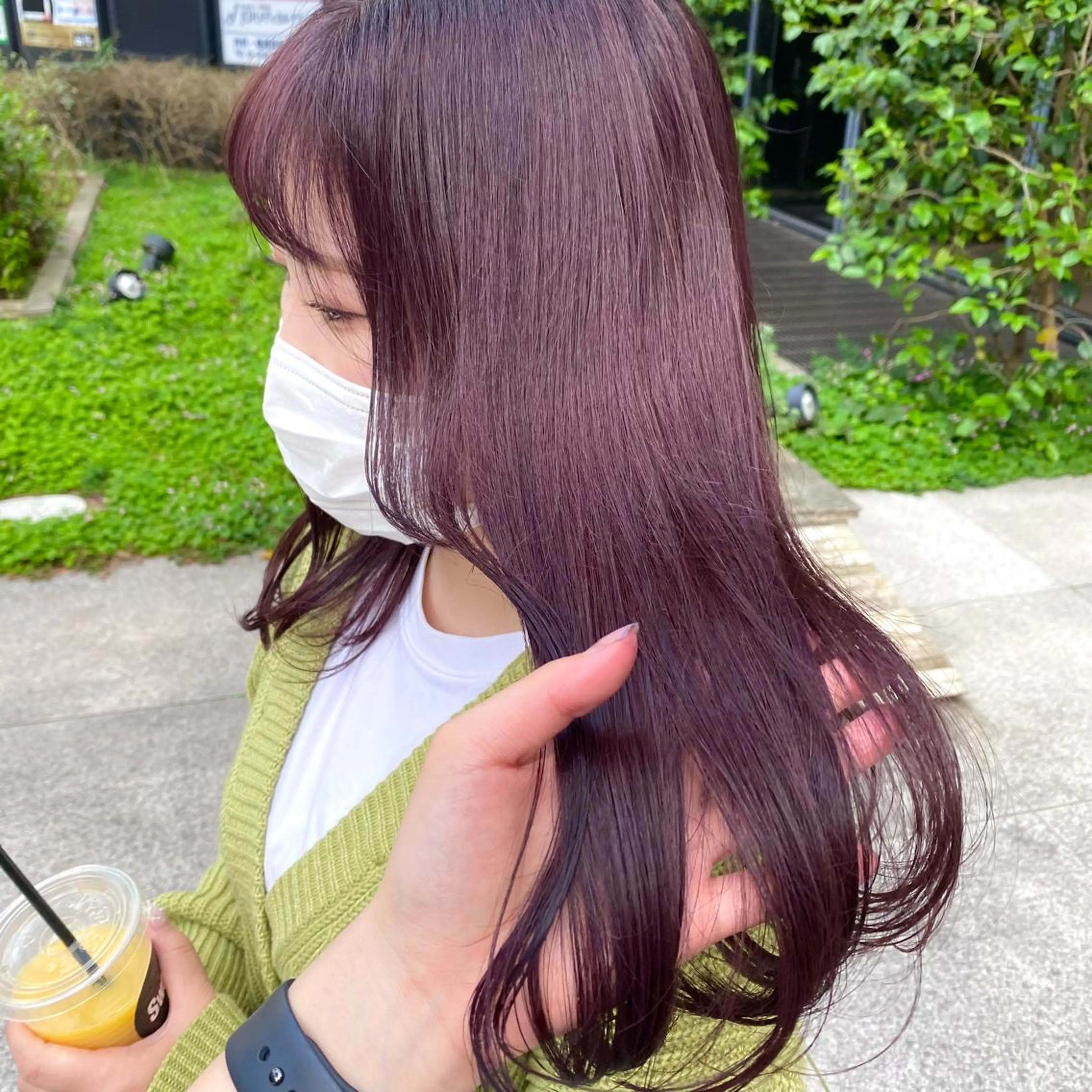 ロング カラー パーマ ヘアアレンジ メンズ キッズ ネイル マツエク・マツパ ブラウン カット ヘアカラー 前川 朋香のヘアスタイル
