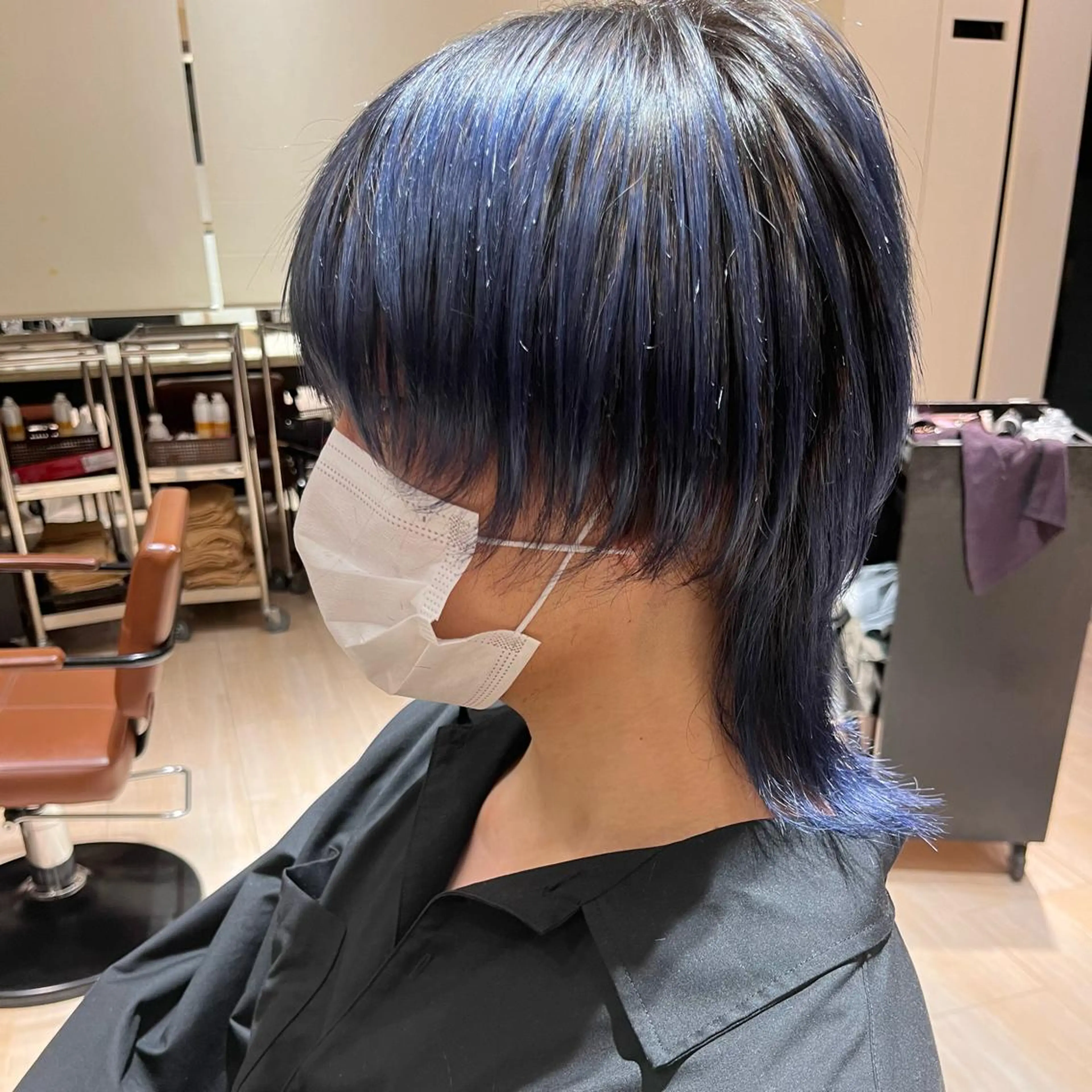メンズ メンズウルフカット ウルフカット 赤羽今日子/レイヤー /盛れる顔まわりのヘアスタイル