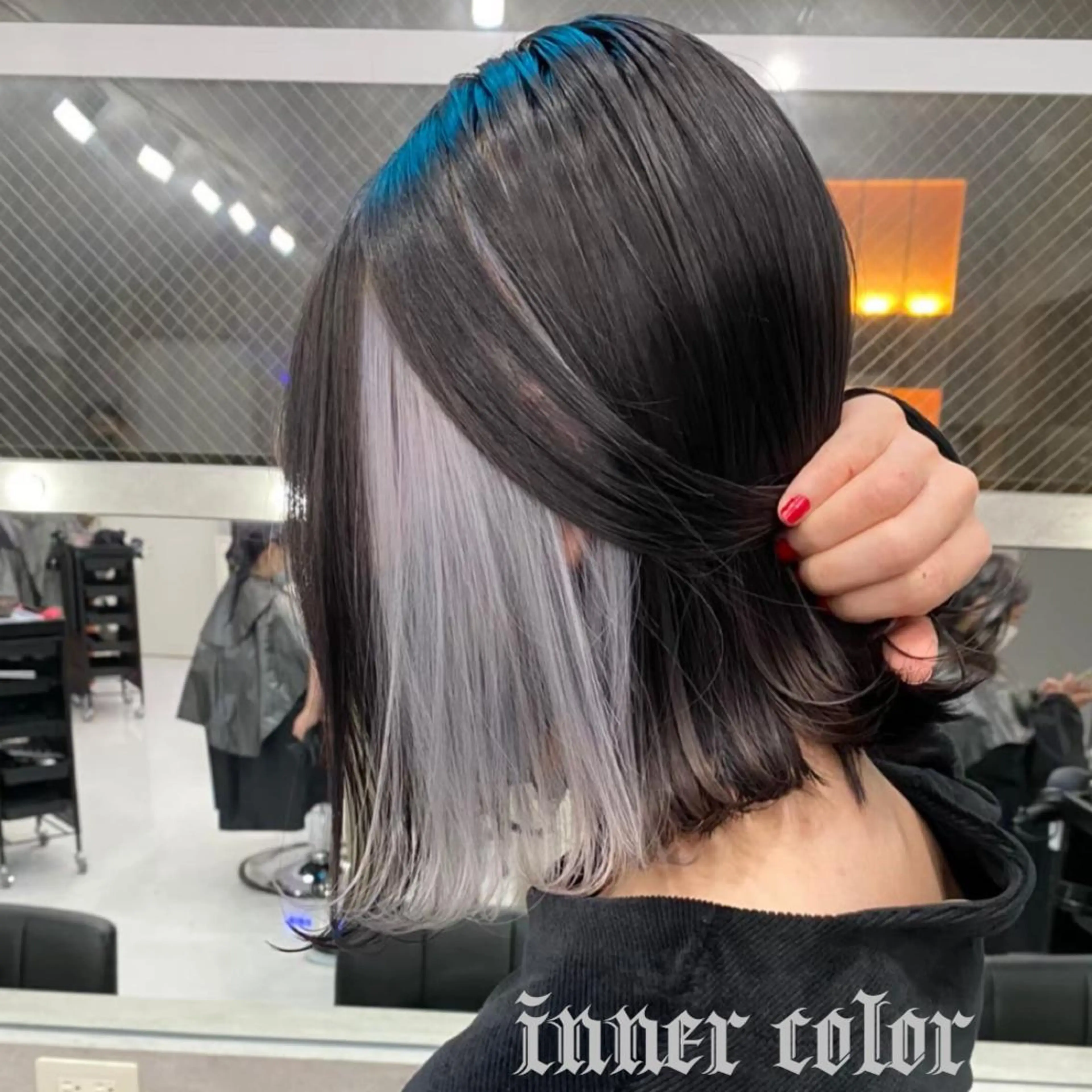 ミディアム カラー シールエクステ アクアカラー ブリーチ ケアブリーチ ダブルカラー メンズ特化🔥 渡邉愛斗のヘアスタイル