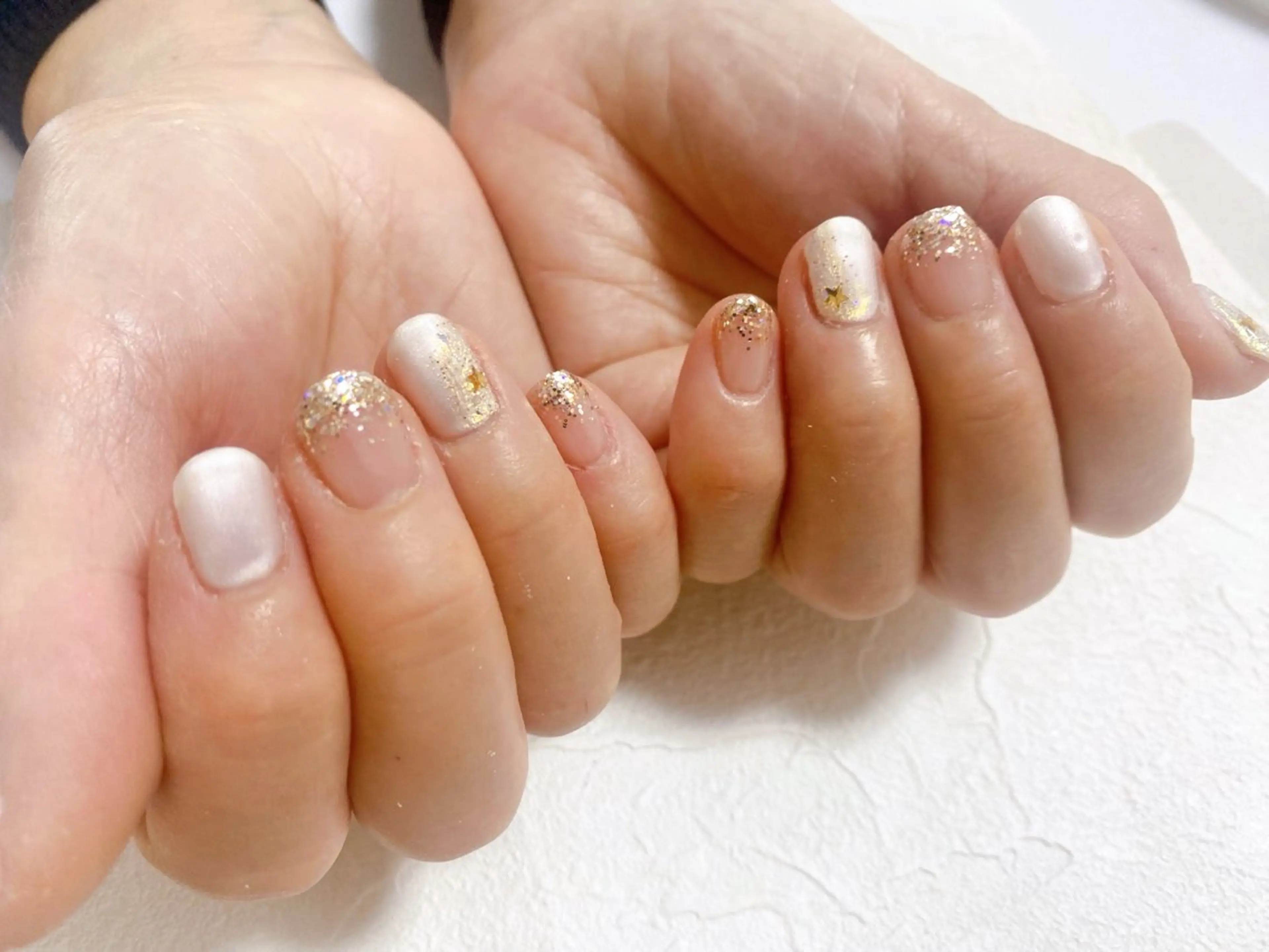 ネイル オーロラネイル フットネイル フレンチネイル ジェルネイル 韓国ネイル ハンドネイル kiki nail たまプラーザのネイルデザイン