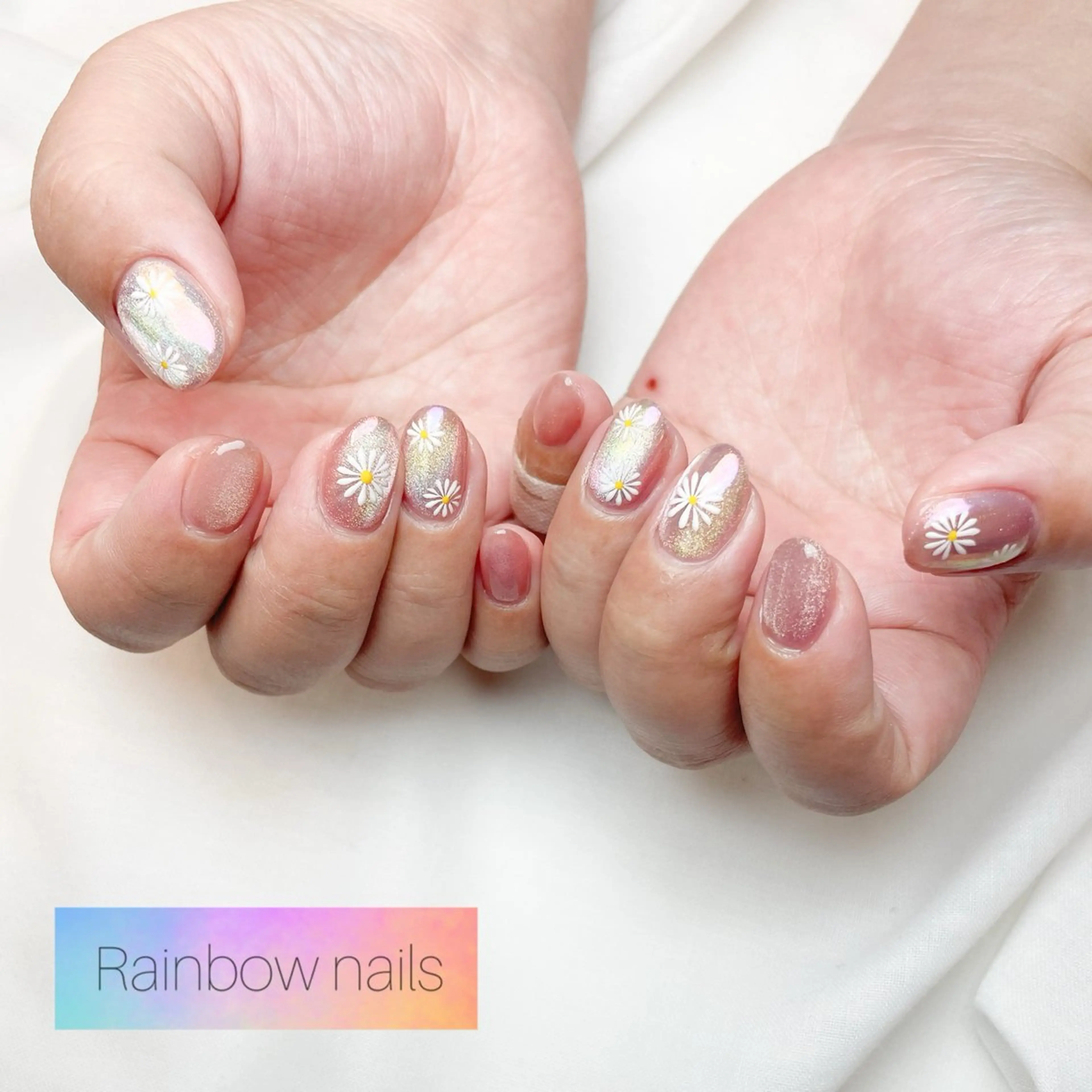 ネイル Rainbow nailsくろちゃんのネイルデザイン