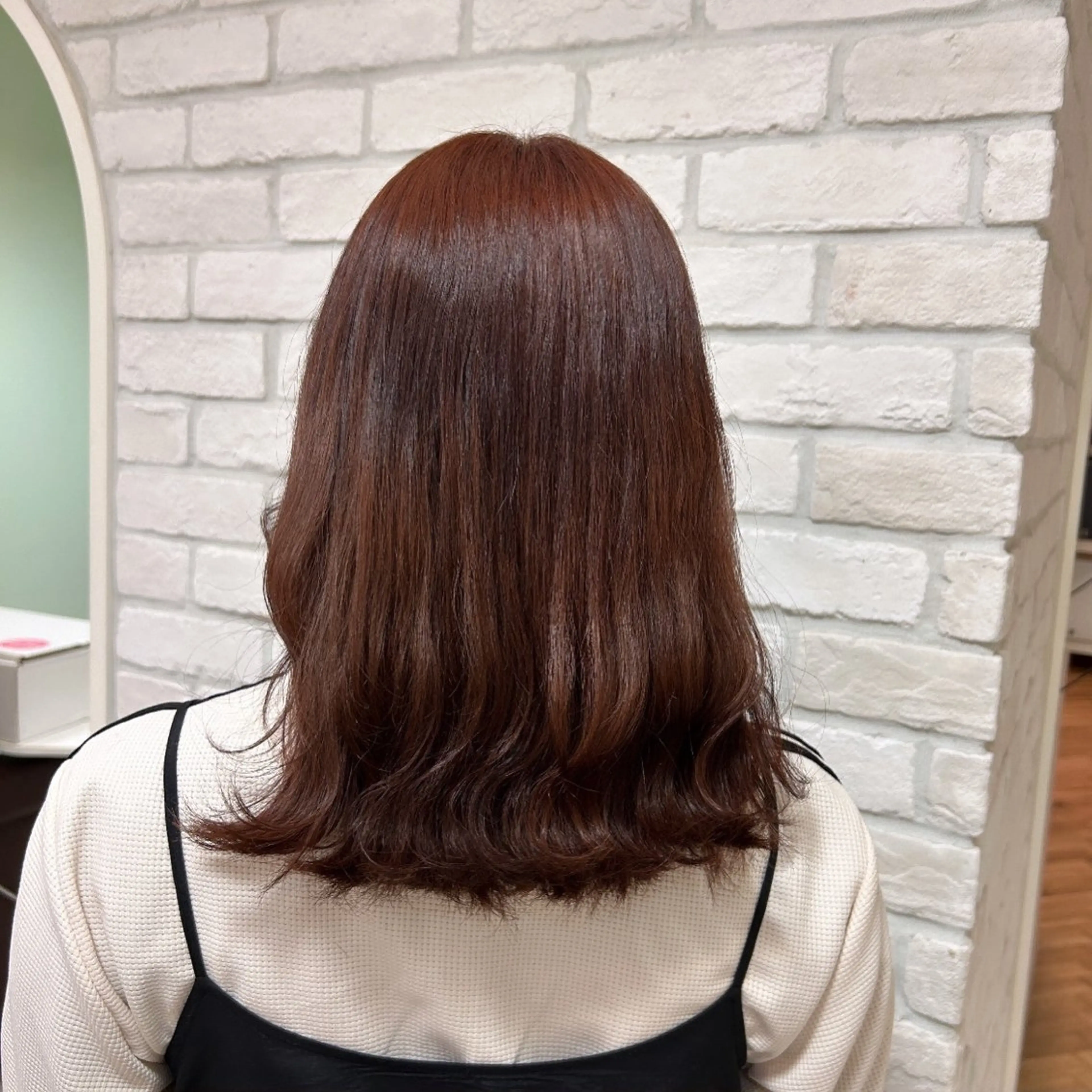 セミロング カラー 韓国ヘア🧸髪質改善 🧸きくちみさきのヘアスタイル