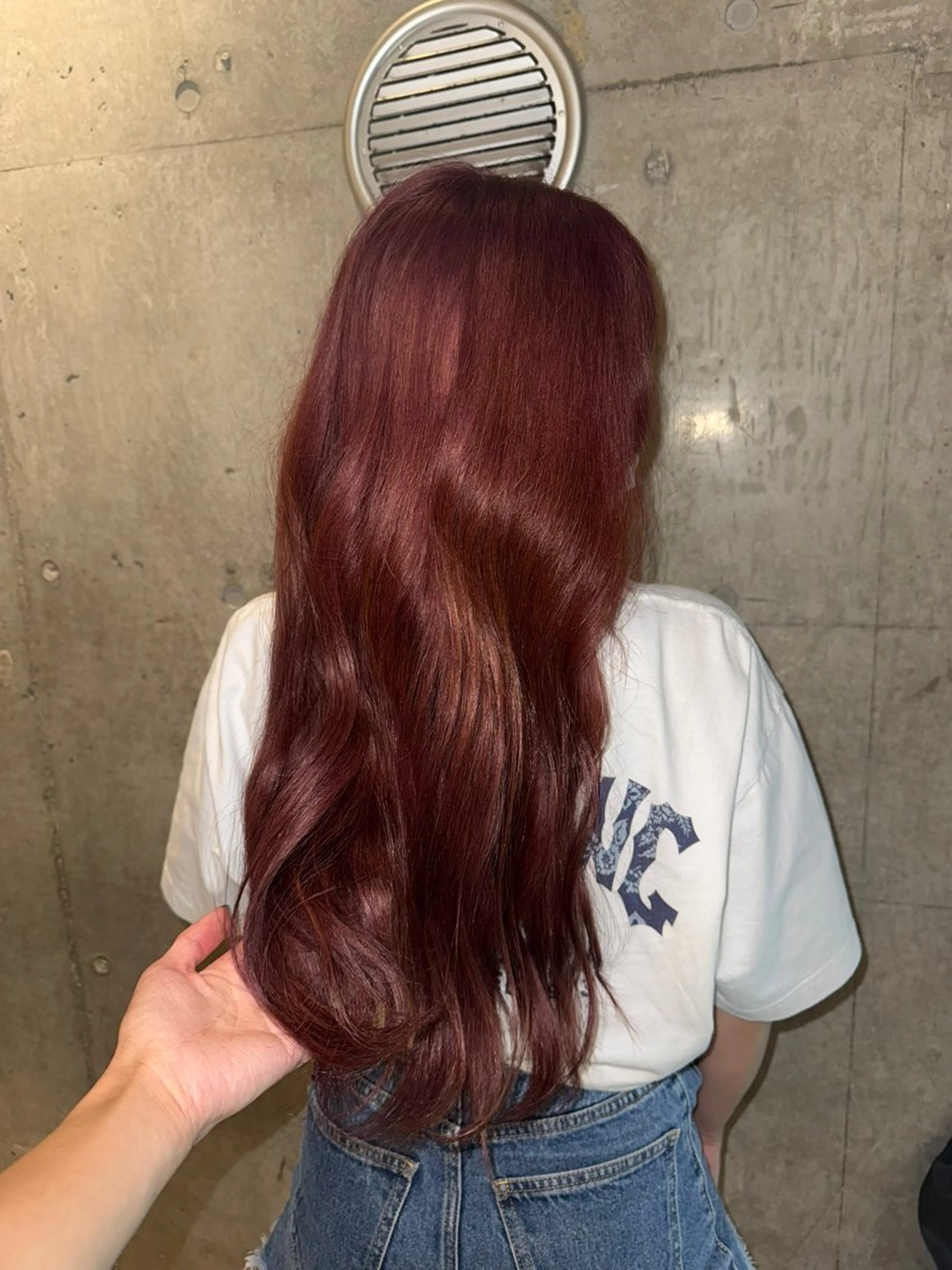 ロング カラー ブリーチ ブラウンカラー 透明感カラー ピンクカラー ピンクブラウン ボブ/レイヤーカット MARIKOのヘアスタイル