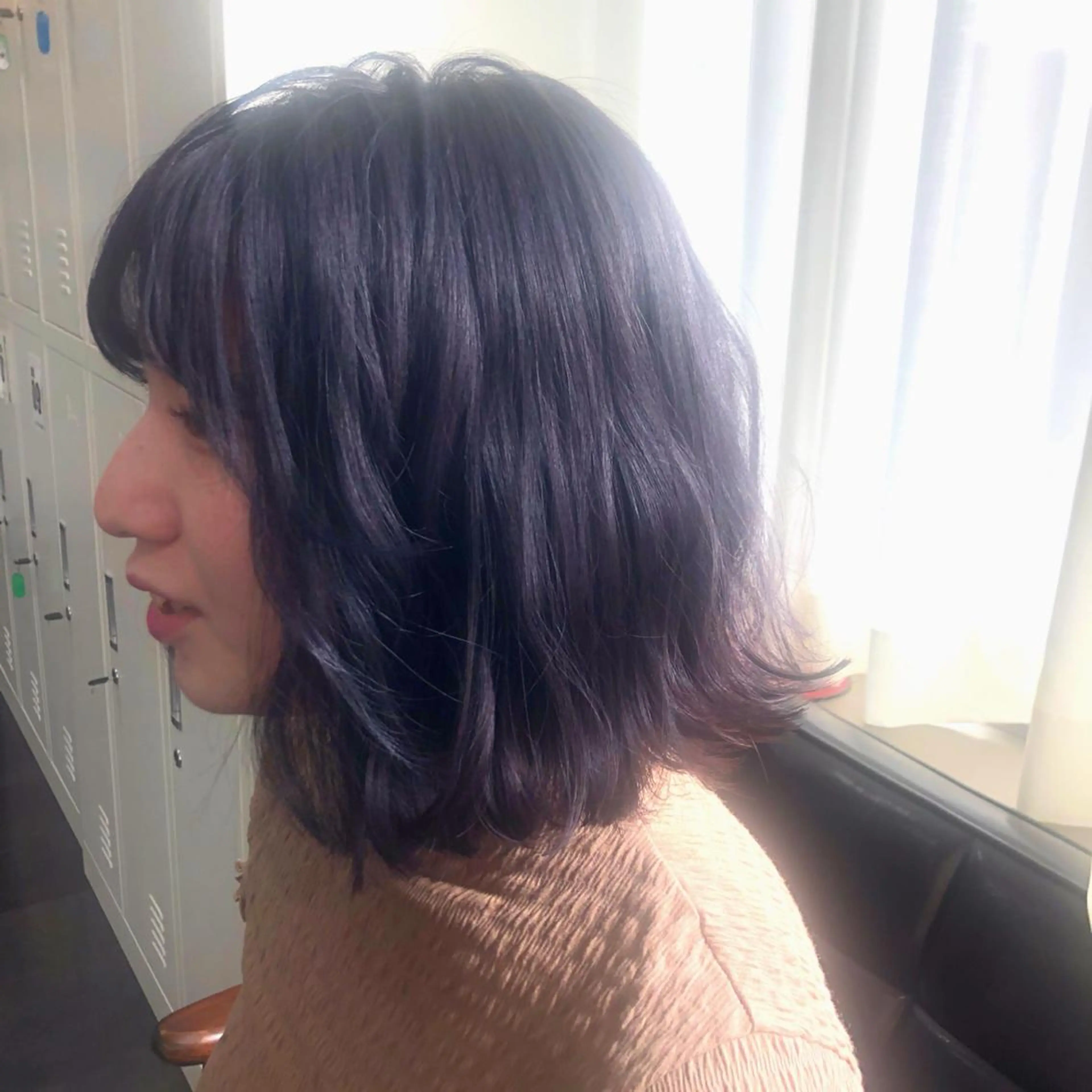 ミディアム パープルカラー 髪質改善💓艶髪💓 暖色💗加藤あゆみのヘアスタイル