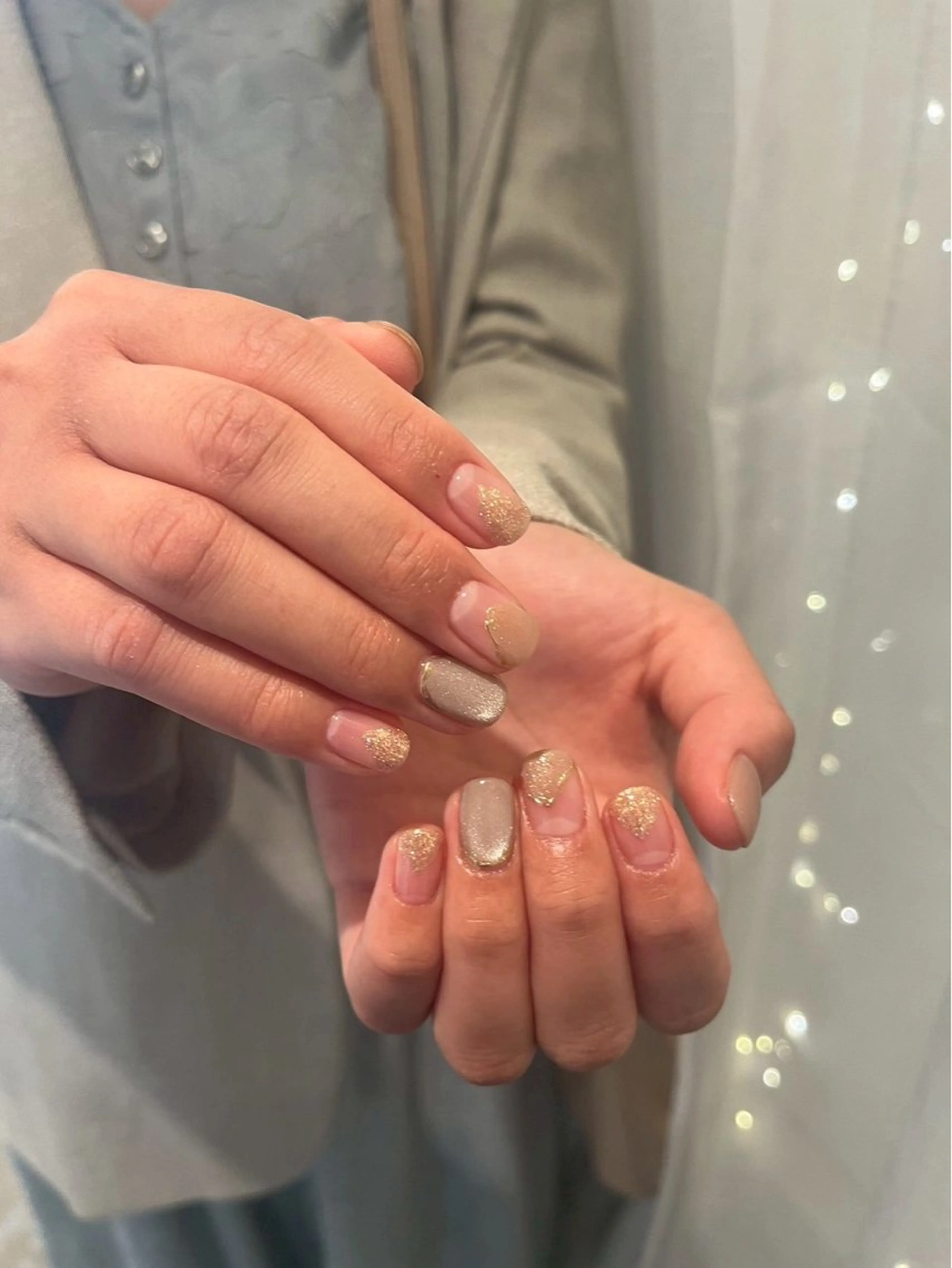 ネイル ジェルネイル パラジェル 春ネイル ハンドネイル kyoko✨個性派 /ニュアンスのネイルデザイン