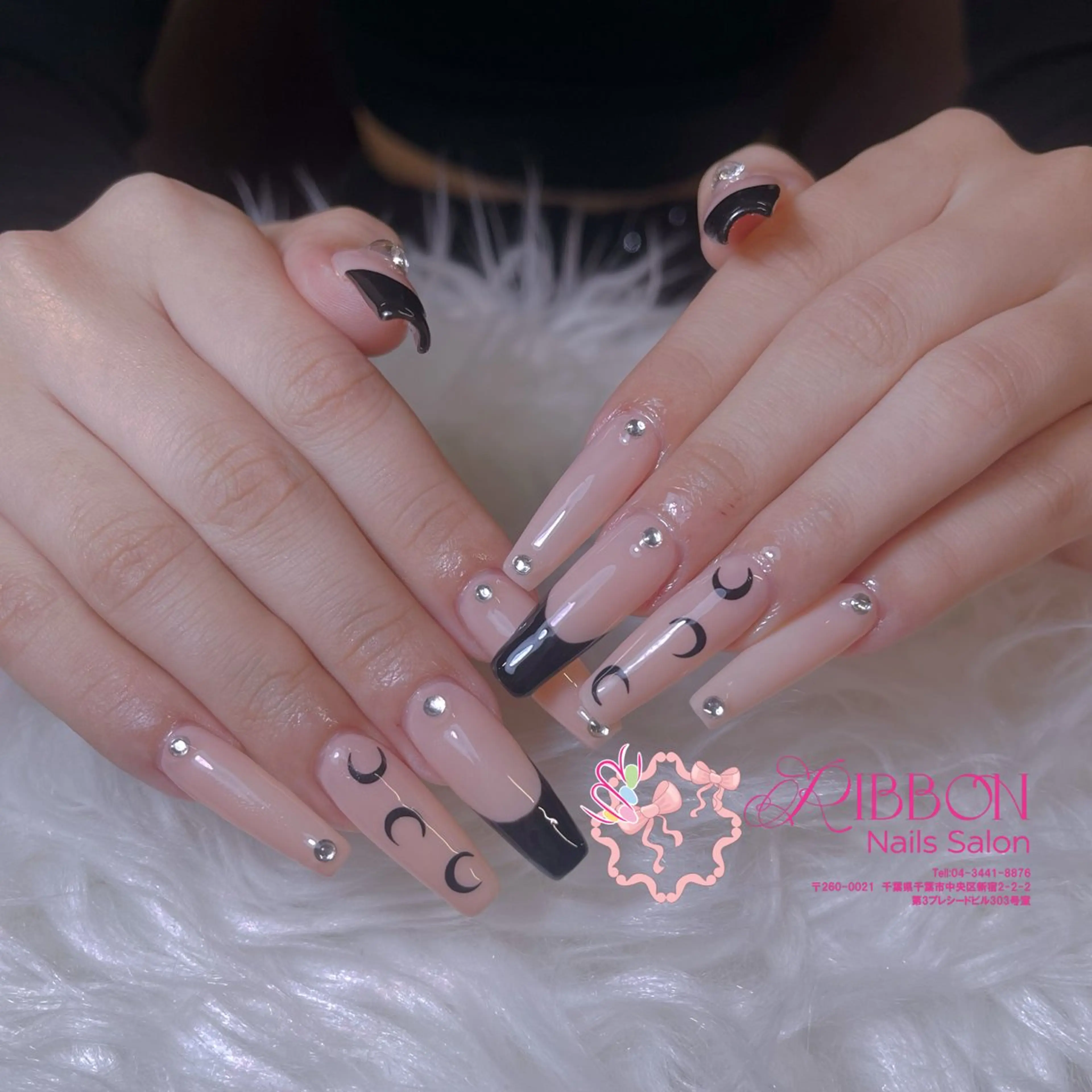 ネイル フレンチネイル ジェルネイル マグネットネイル 持ち込み ニュアンスネイル ハンドネイル Ribbonnail salonのネイルデザイン