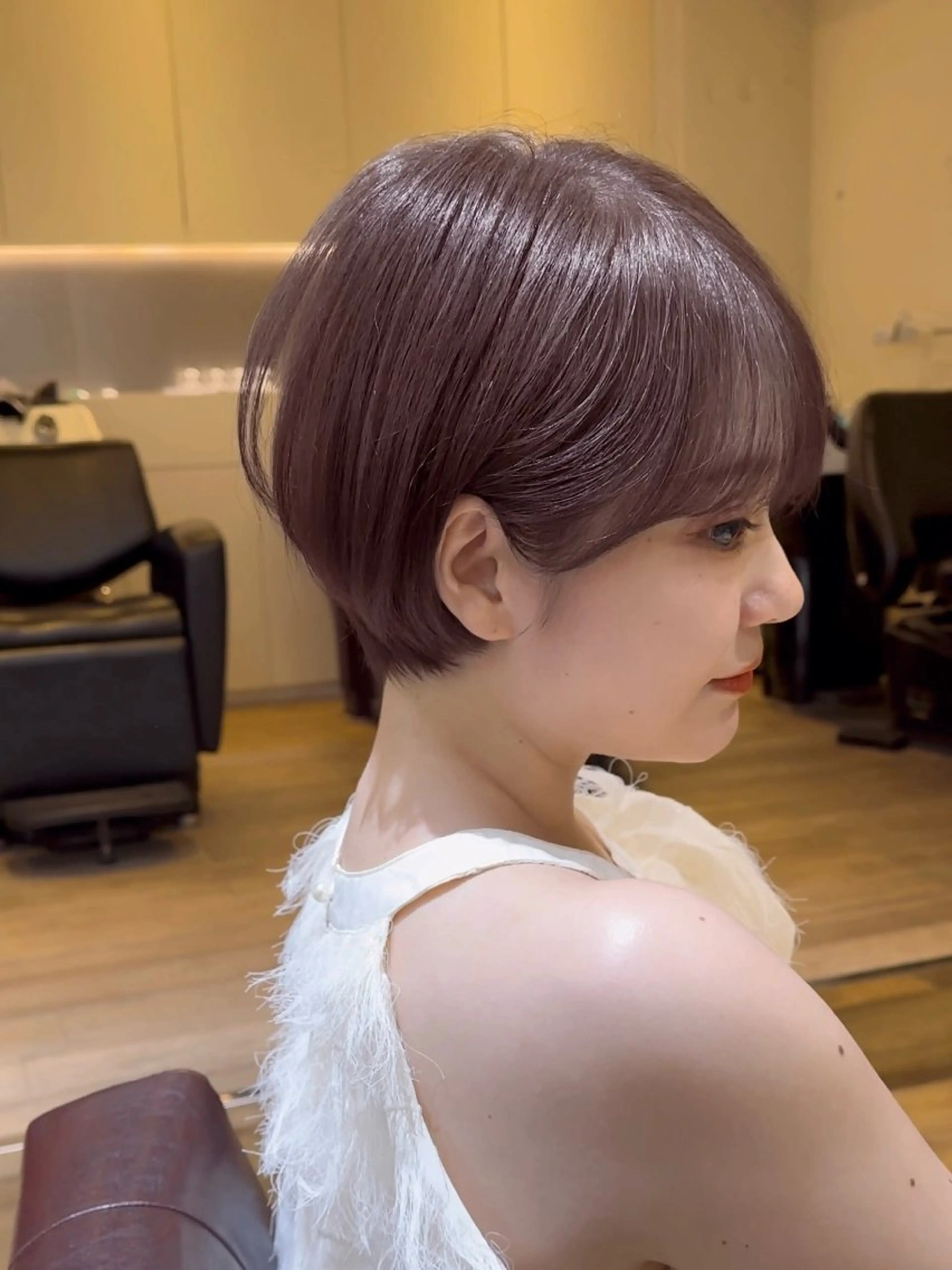 ショート カラー パーマ 無料カット/ ショート特化/表参道のヘアスタイル