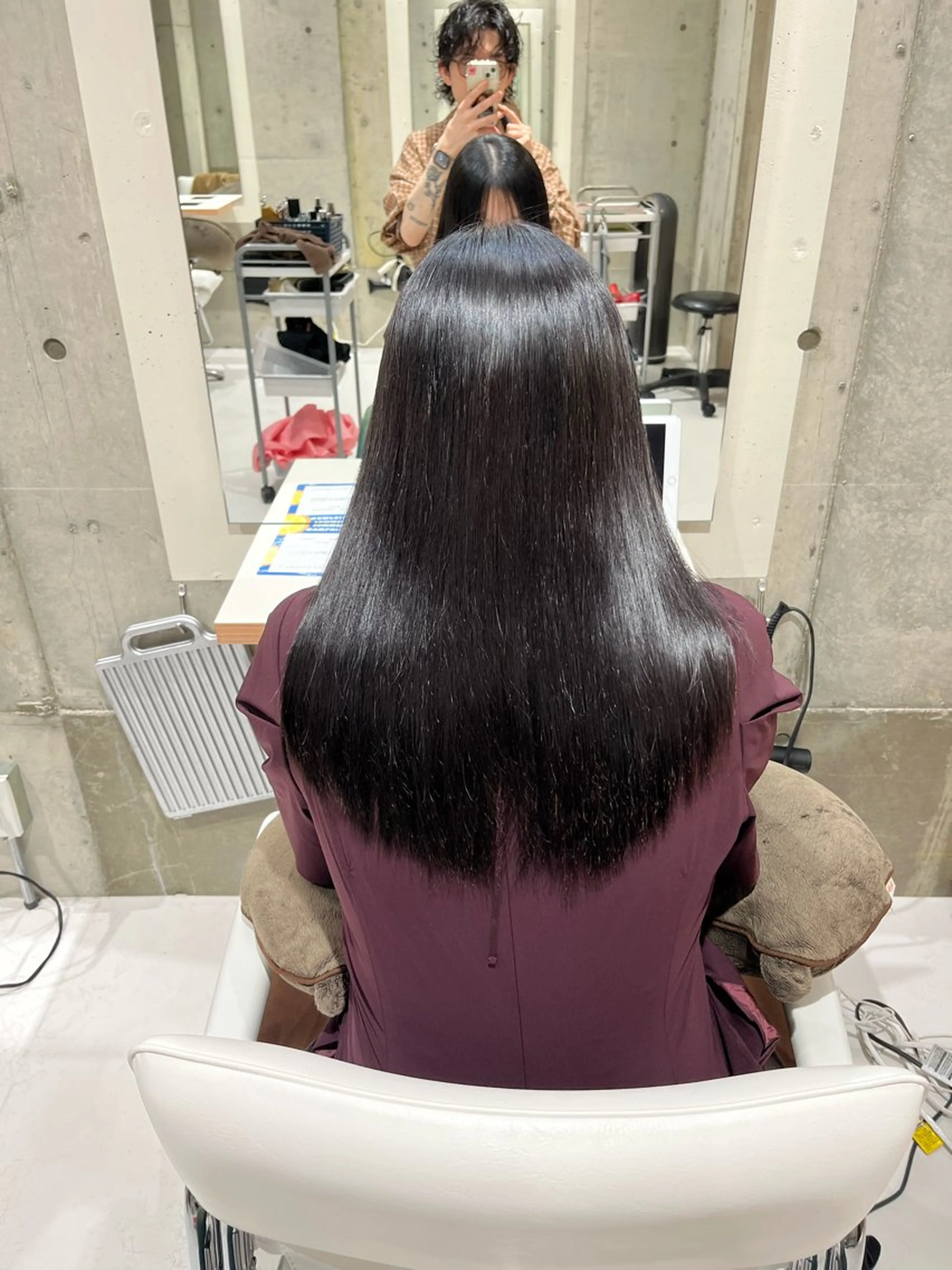 ロング 髪質改善 縮毛矯正 カット 縮毛矯正 髪質改善／レイヤー／ 🐈Yokotaのヘアスタイル