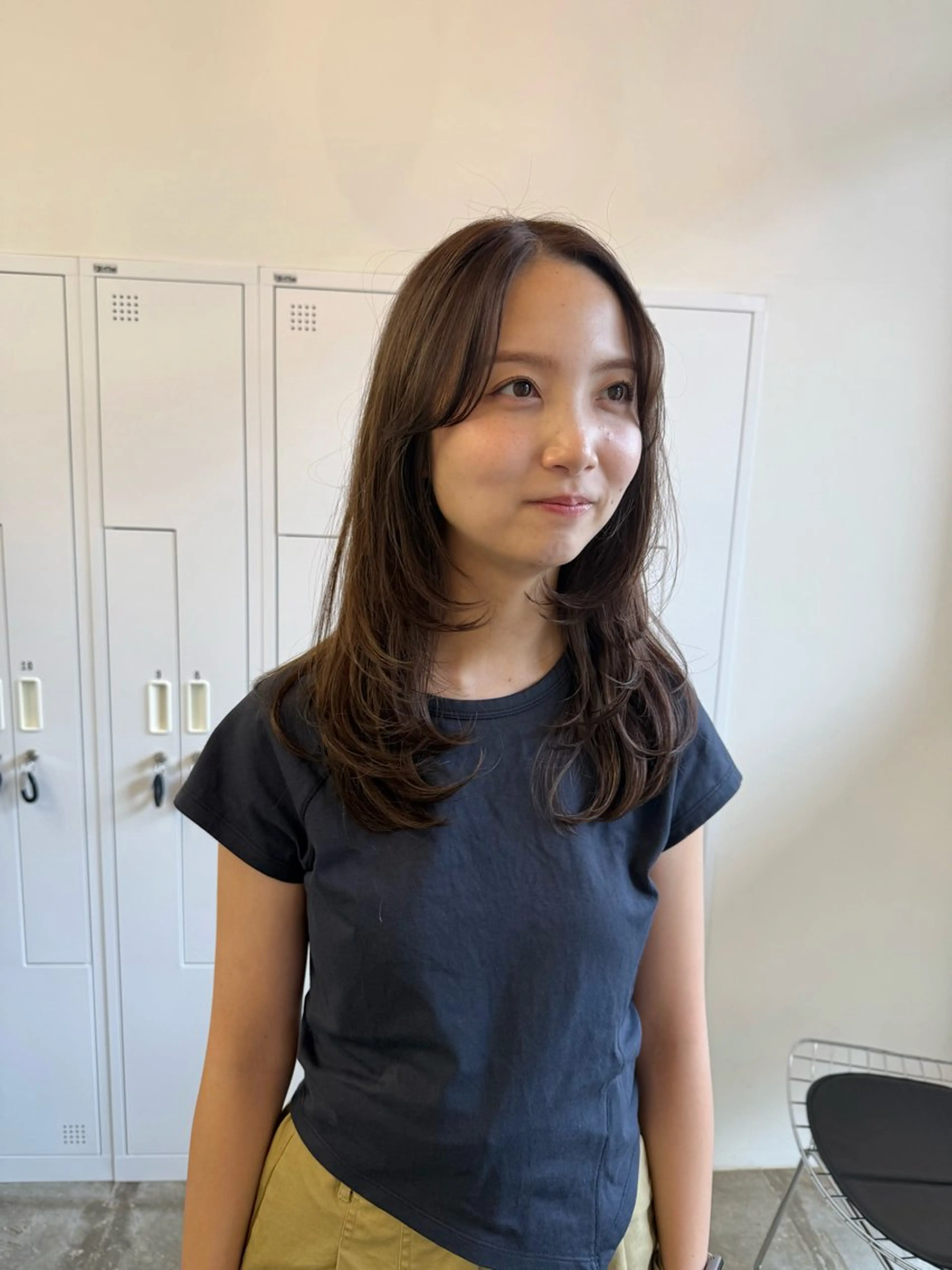 セミロング カット ヘアカラー トリートメント 近藤 千裕のヘアスタイル