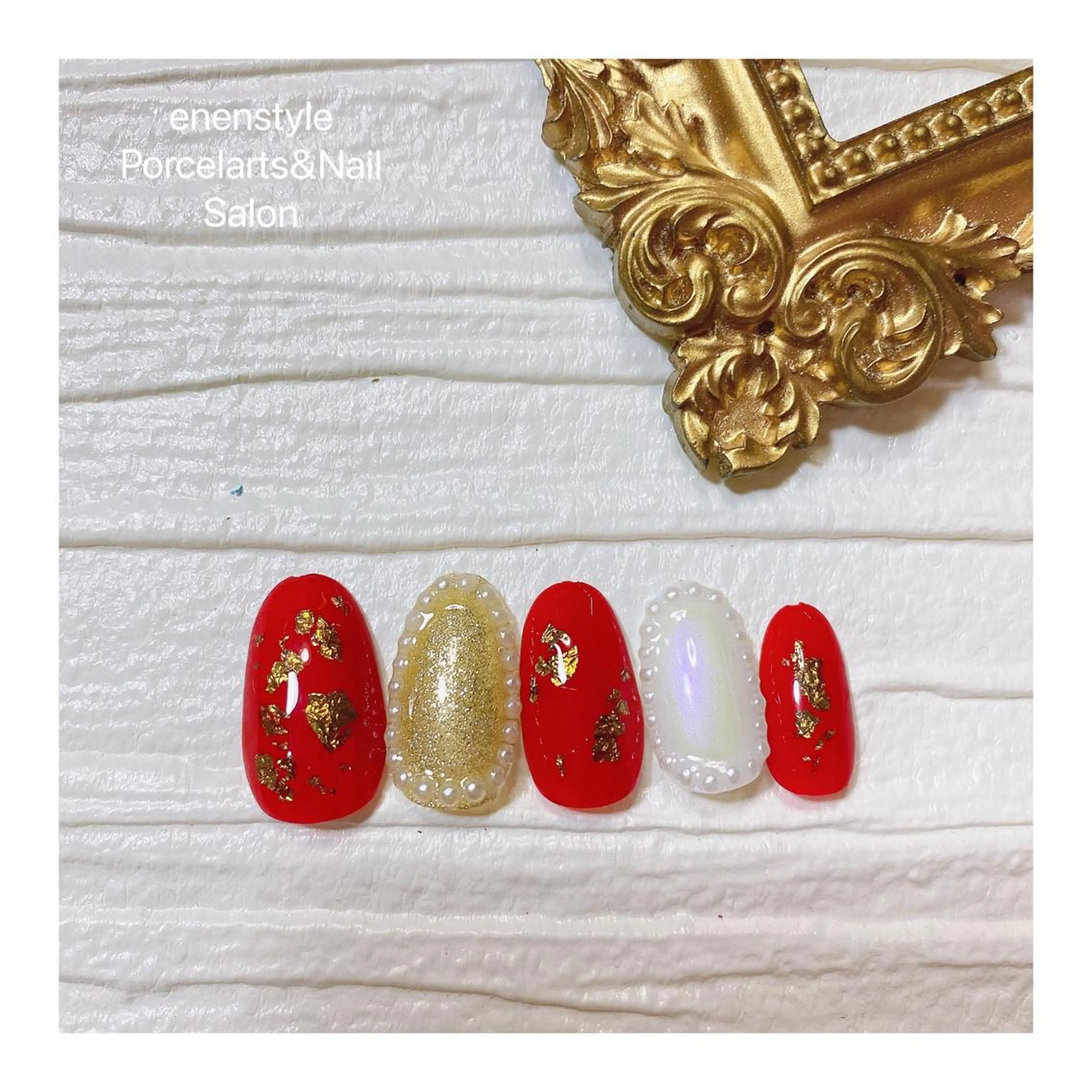 ミディアム ネイル ハンドネイル 👑enen style👑のネイルデザイン