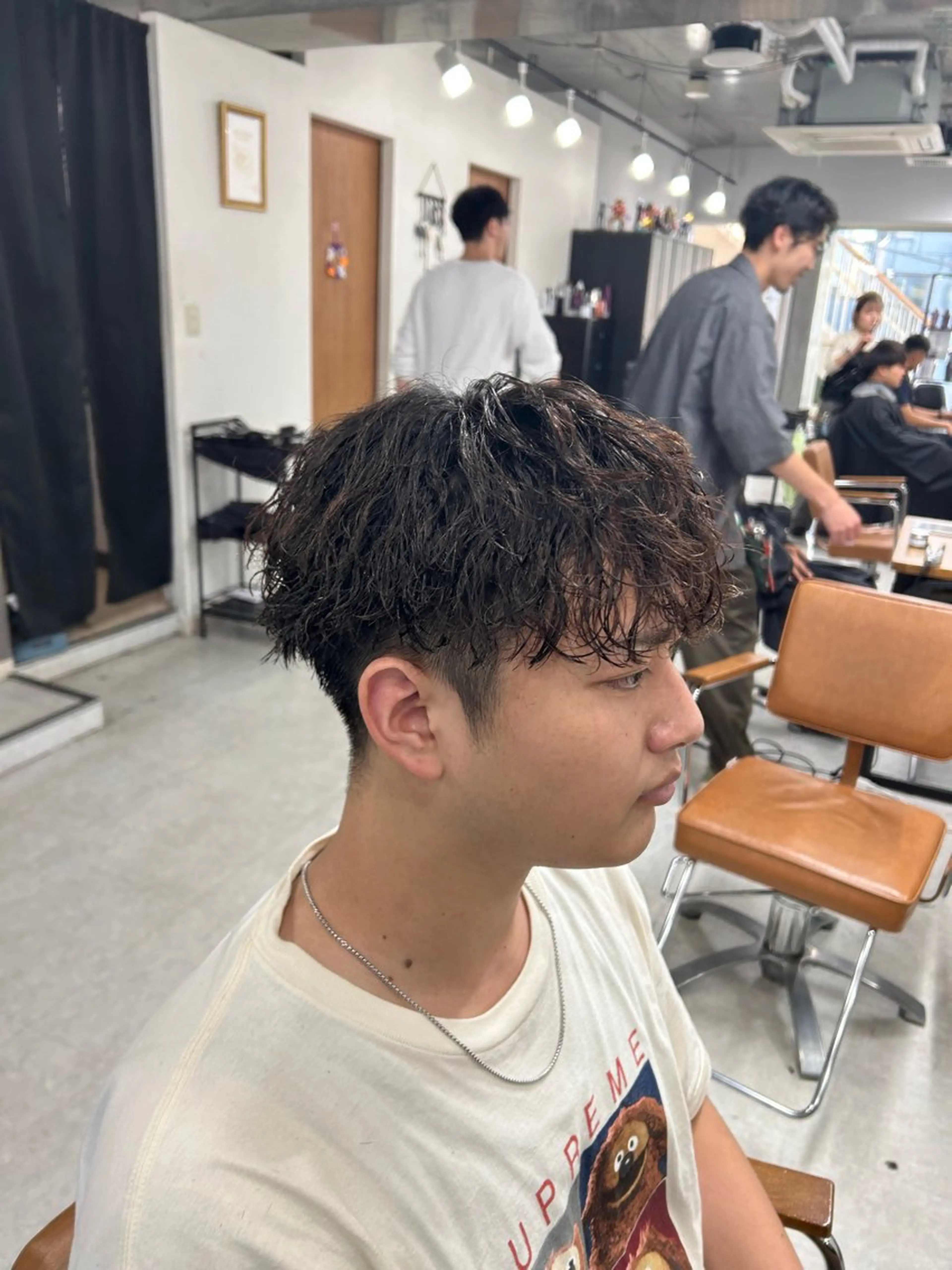 パーマ メンズ カット パーマ トリートメント ヘッドスパ ヘアセット カズキ🌼SNSモデ ル募集中のヘアスタイル