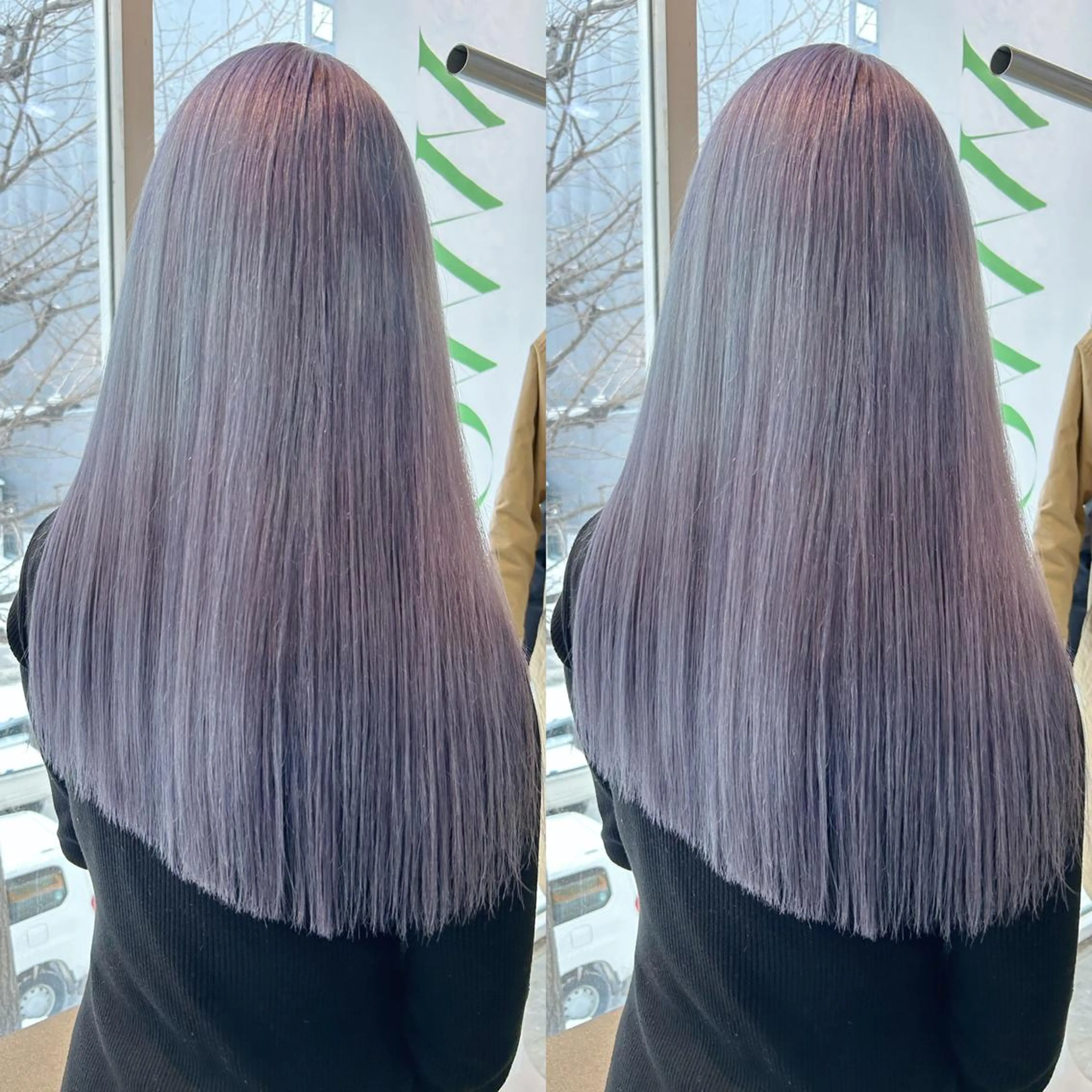 ロング カラー ヘアカラー トリートメント yoriダブルカラー 代表すがわらのヘアスタイル