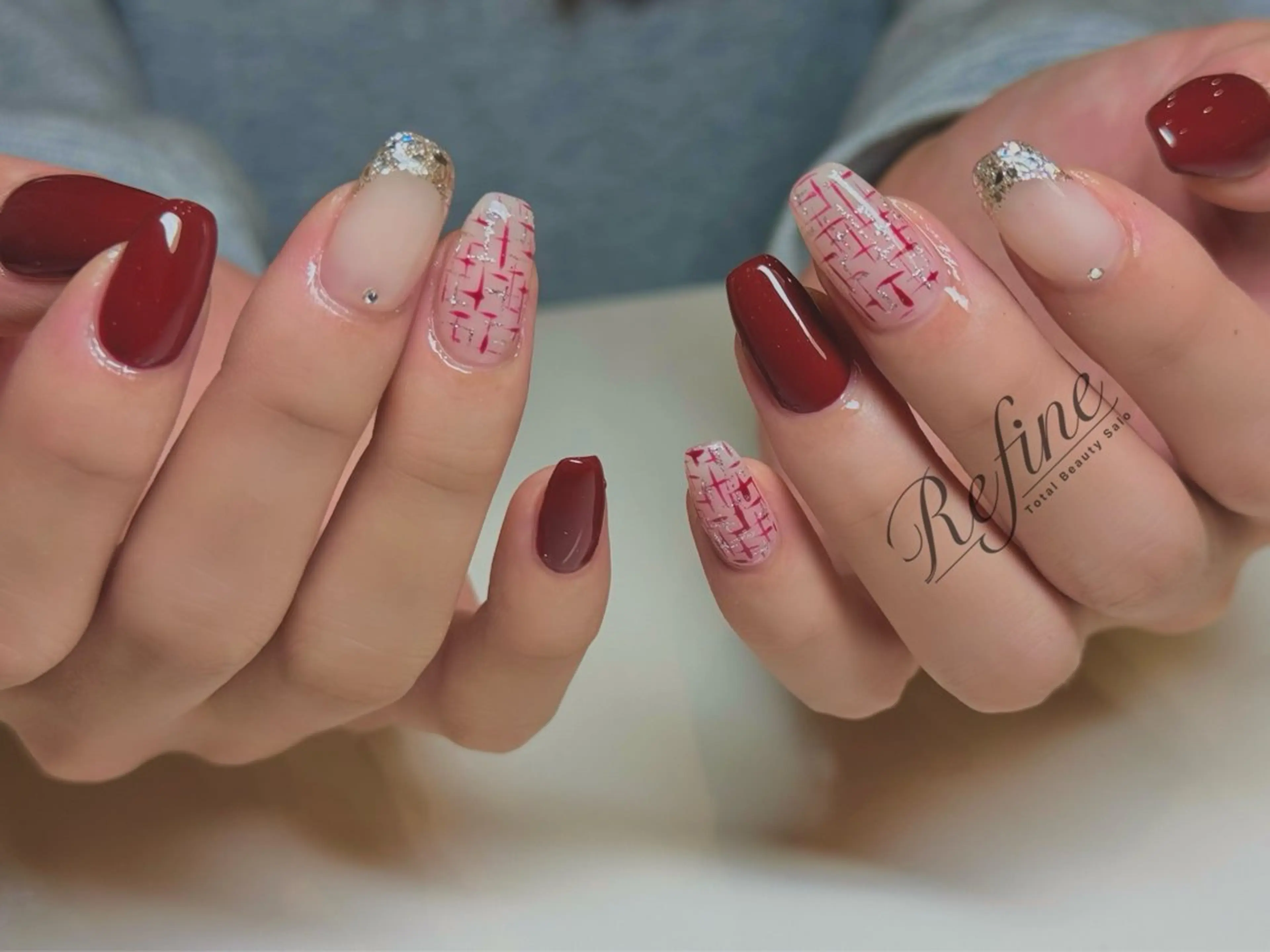 【オフ+ケア込】持ち込み5本アート　135分の写真