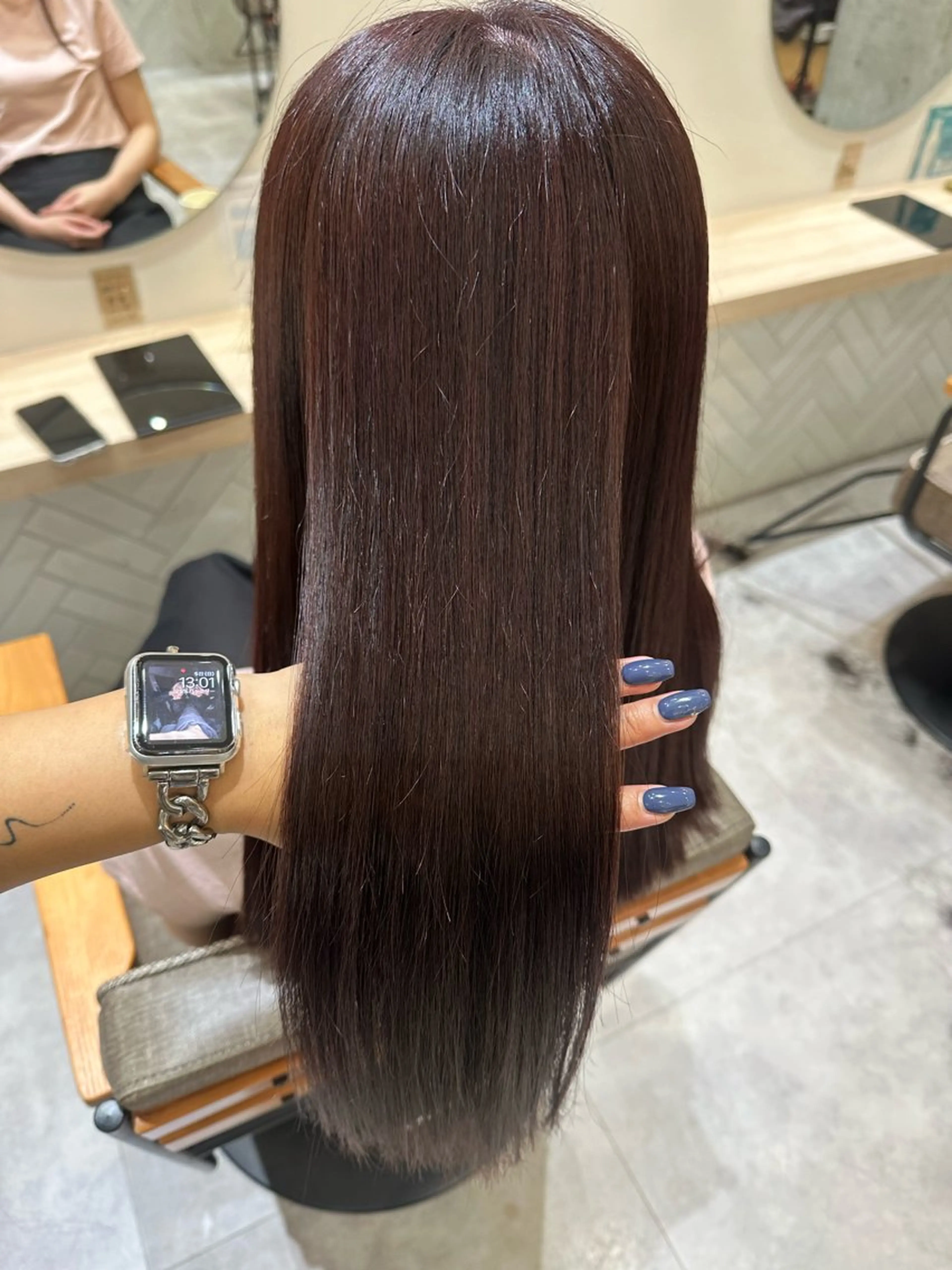 ロング カラー カット ヘアカラー トリートメント ICHIKA/暖色 カラー / Wカラーのヘアスタイル