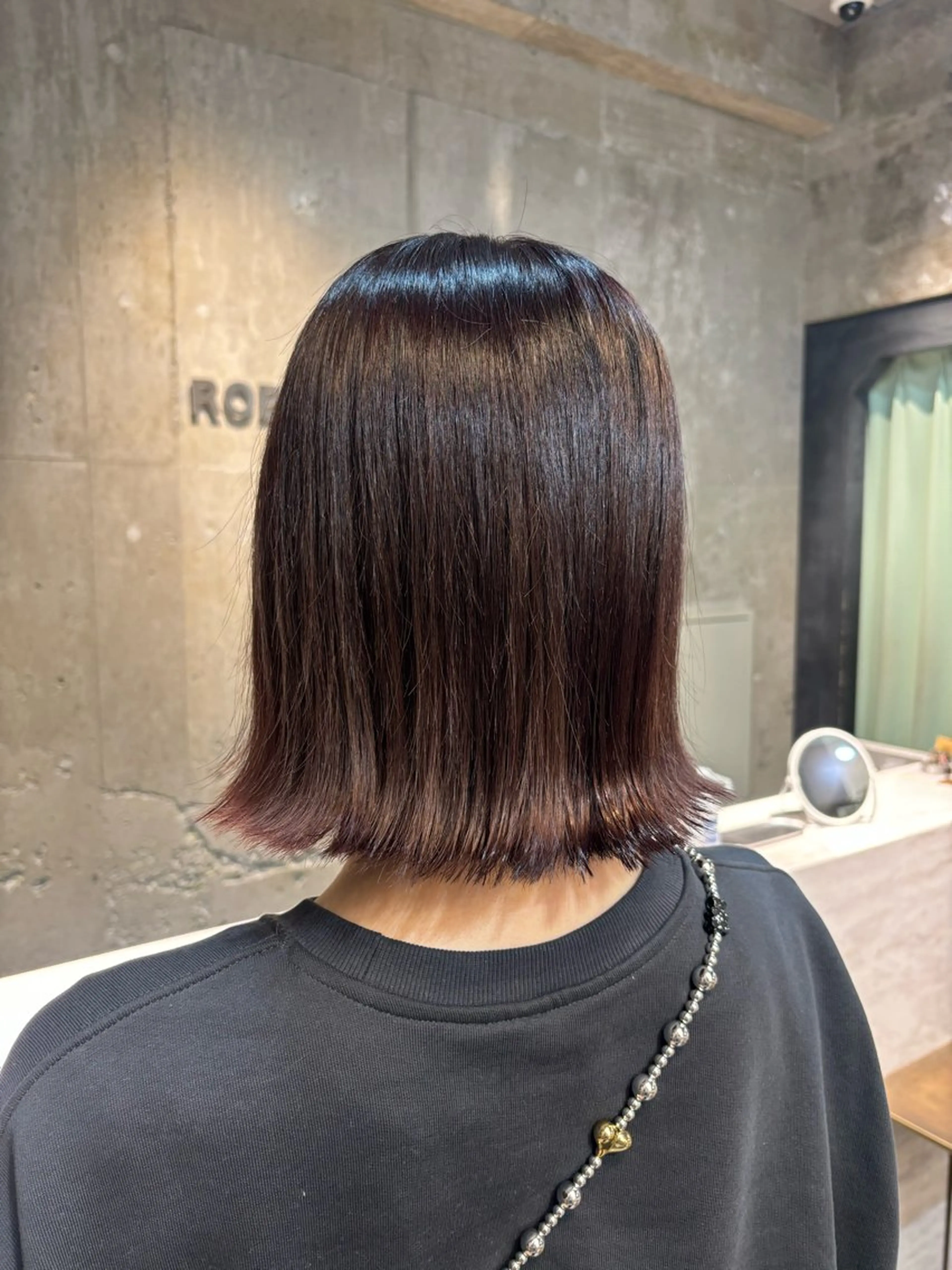ショート カラー ブラウンカラー パープルカラー パープルブラウン ショートパーマ 🫧ちひろ🫧のヘアスタイル