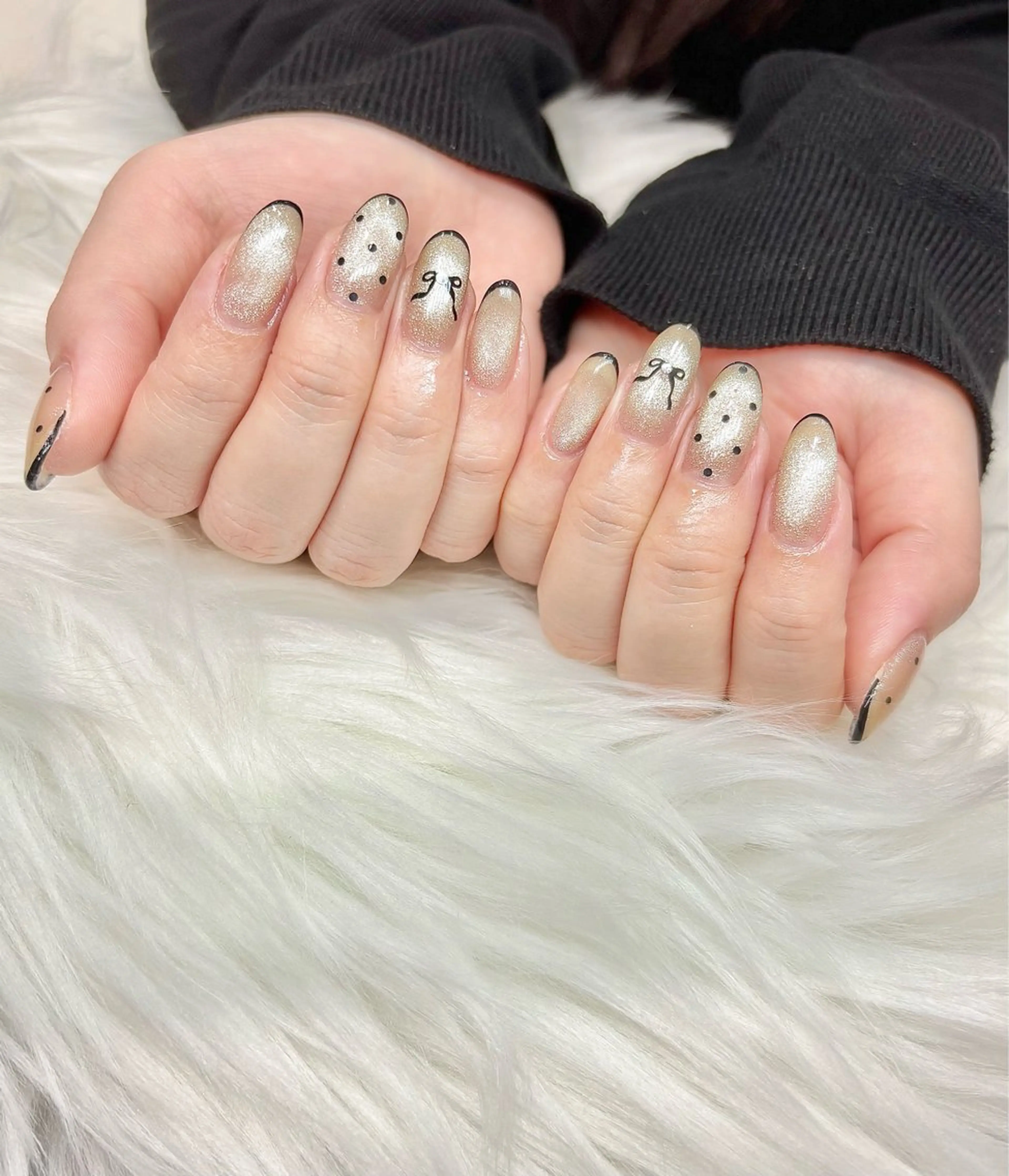 ネイル フレンチネイル キラキラネイル 韓国ネイル マグネットネイル ワンカラーネイル VOXJAPAN CHIYURIのネイルデザイン