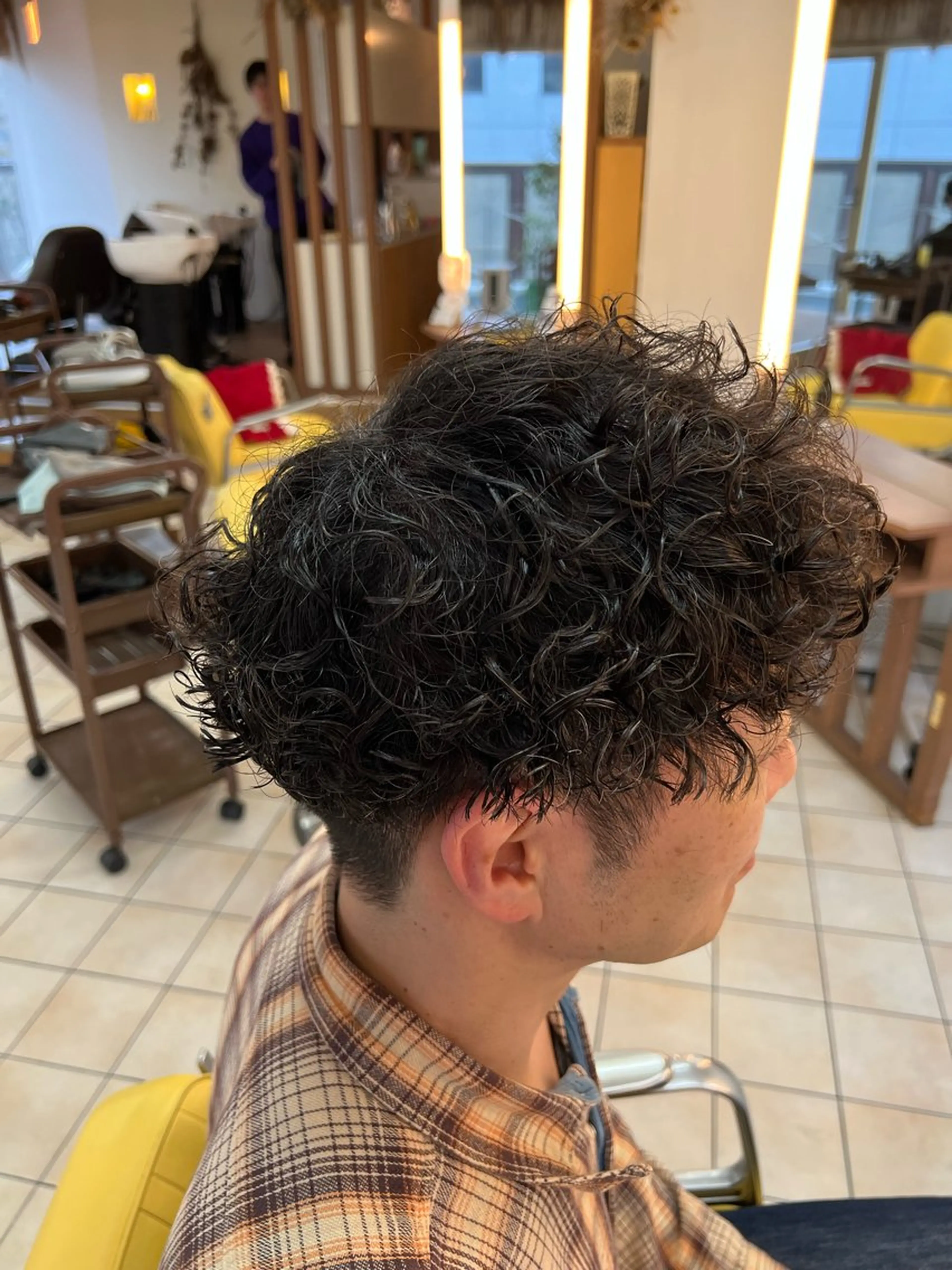 ショート パーマ メンズ メンズパーマ パーマ 【髪質改善/縮毛矯正 /カラー】ホサカのヘアスタイル