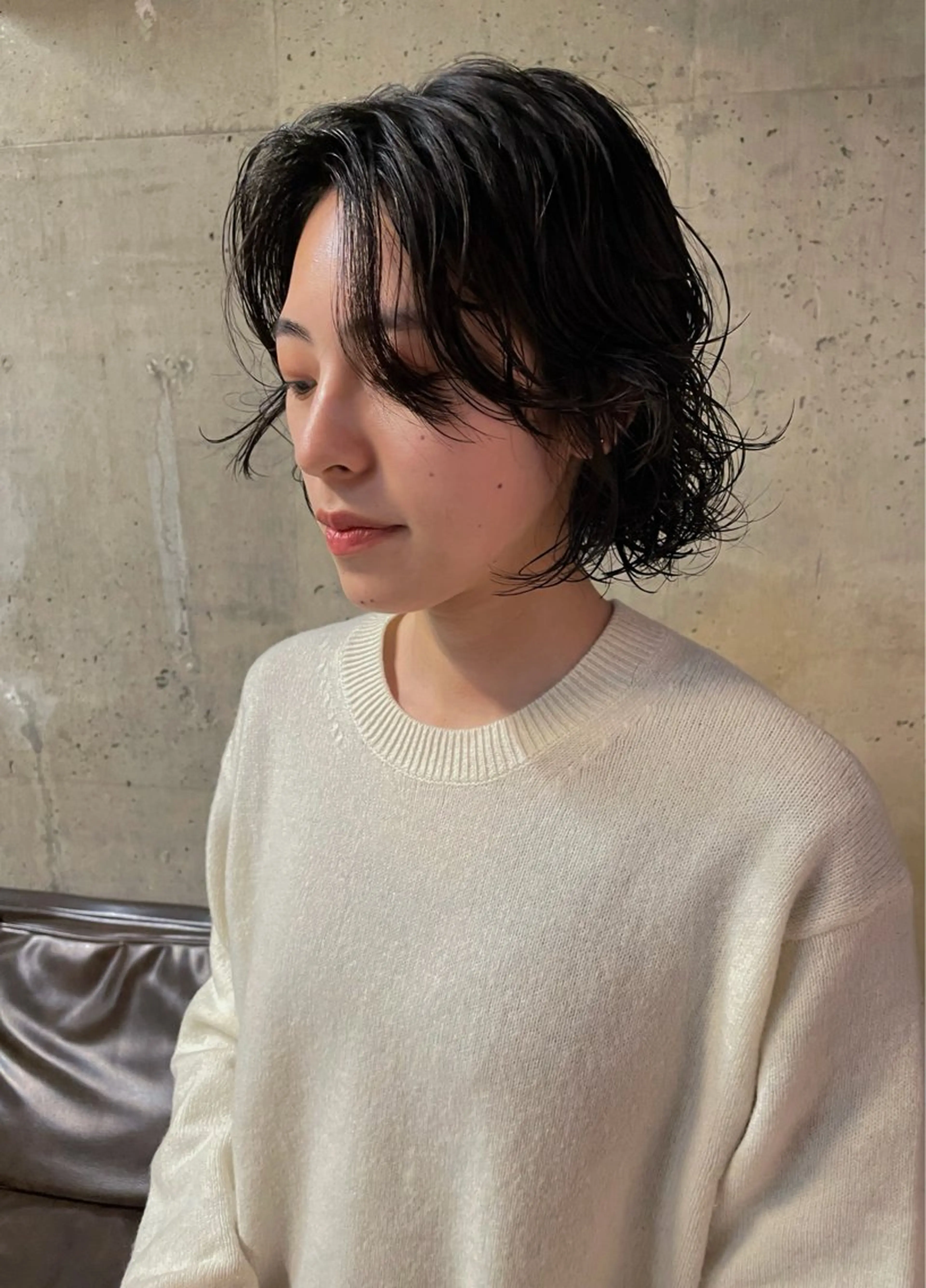 ショート パーマ パーマ/レイヤー 岩山丈一郎のヘアスタイル