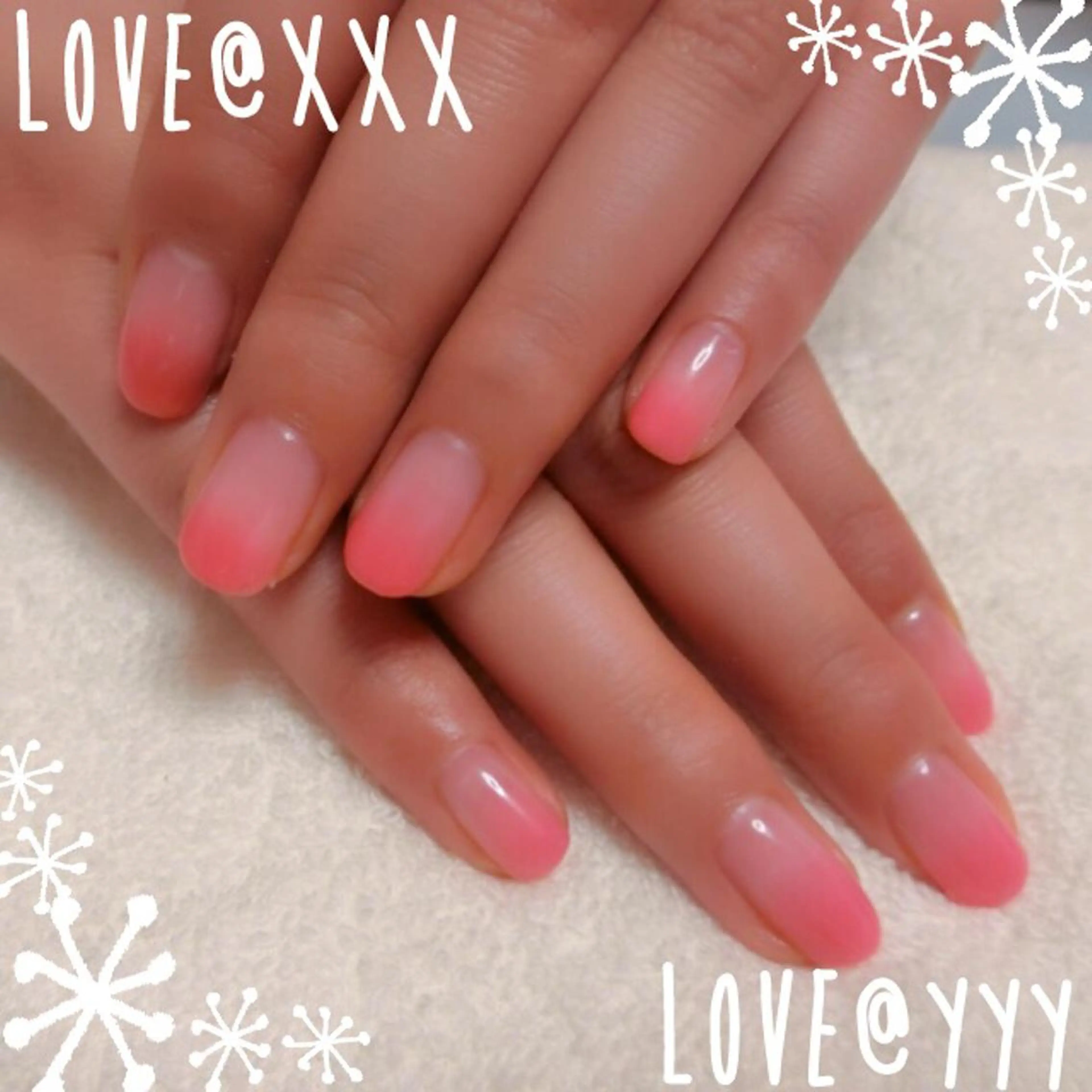 ネイル グラデーション ピンク シンプルネイル Era nailのネイルデザイン