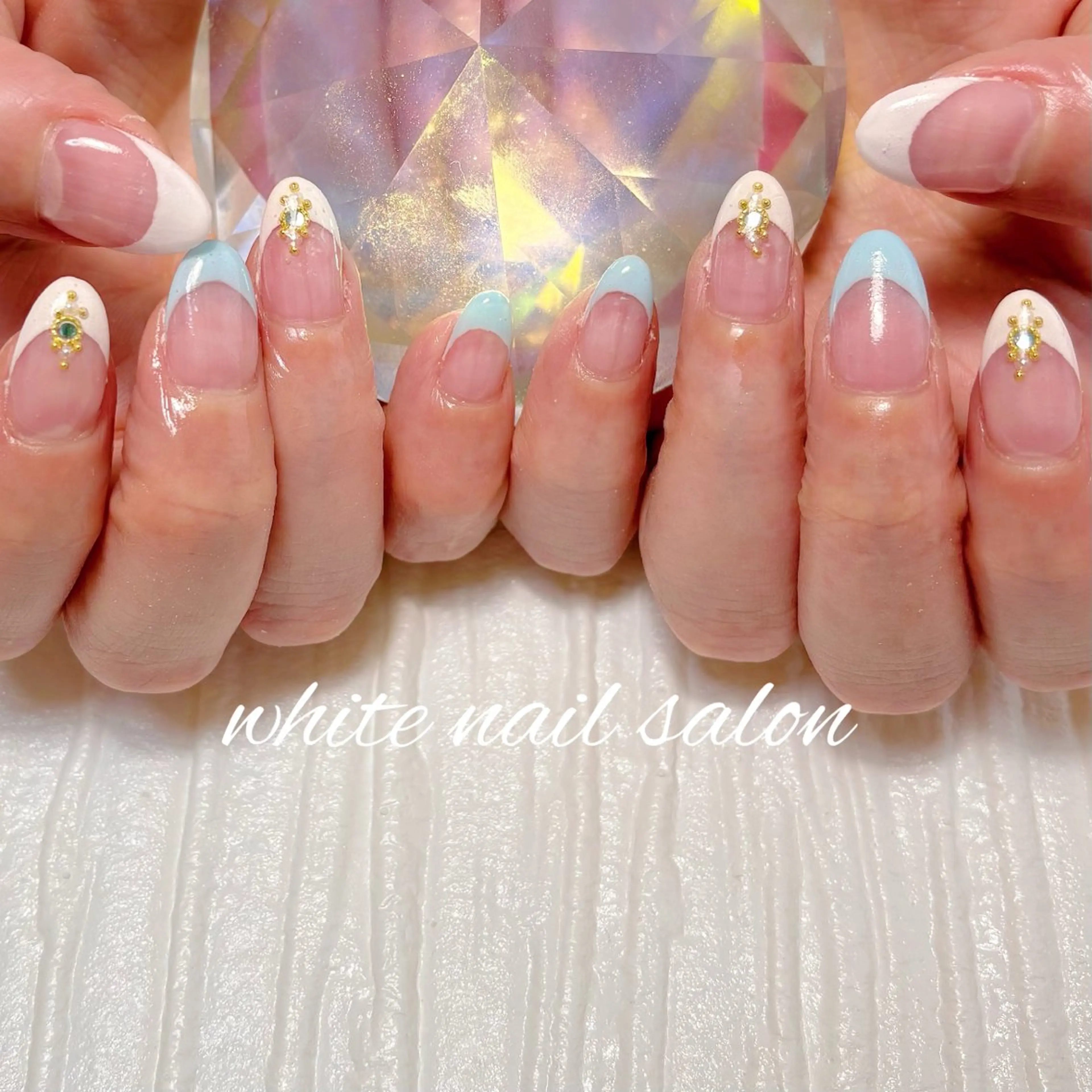 ネイル フットネイル ラメ(グリッター) ハンドネイル white nail salonのネイルデザイン
