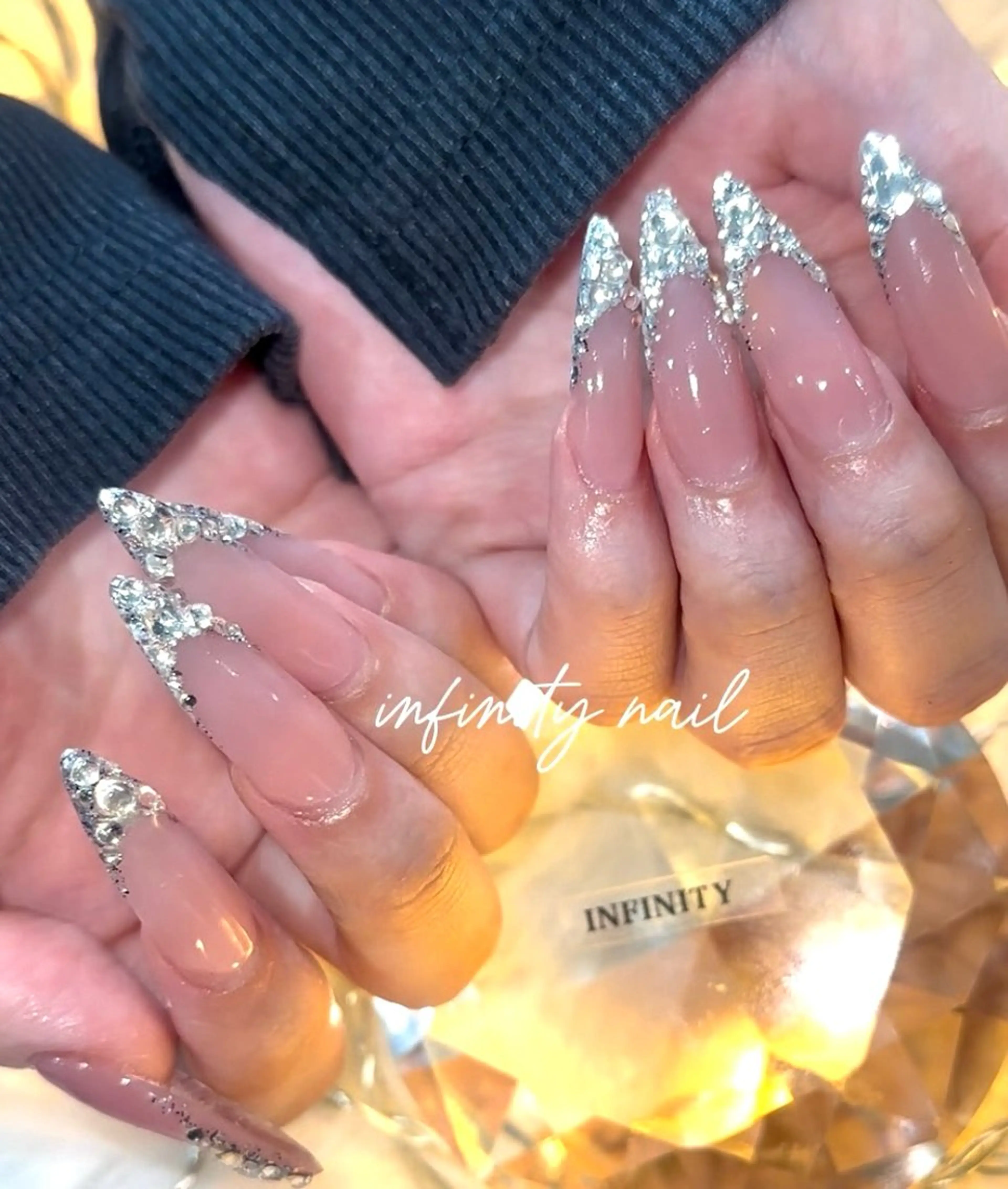 ネイル アートネイル ロングネイル スカルプネイル 春ネイル ハンドネイル INFINITY所属・INFINITY Sachiのネイルデザイン