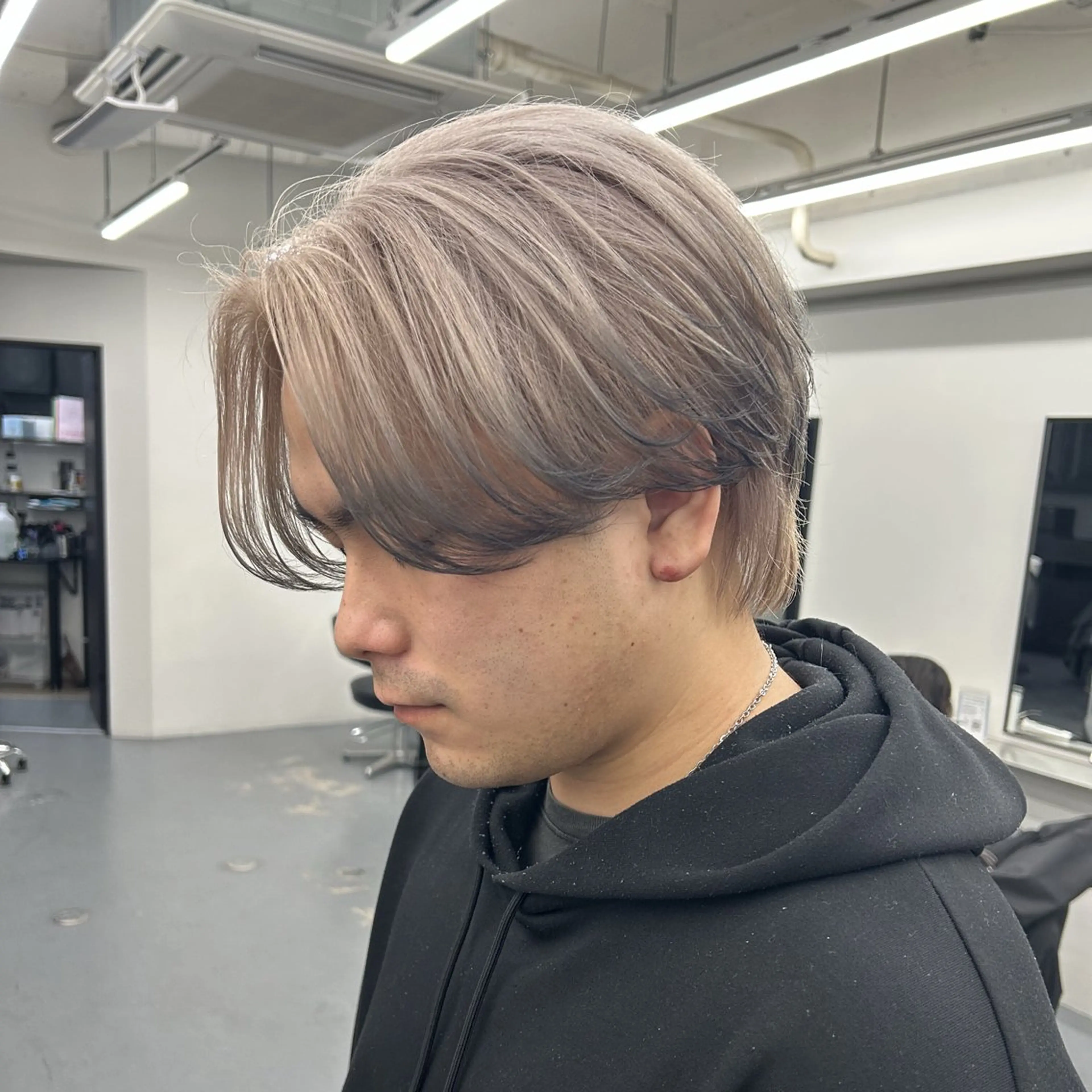 ミディアム カラー メンズ カット ヘアカラー &Maison MICHIYAのヘアスタイル