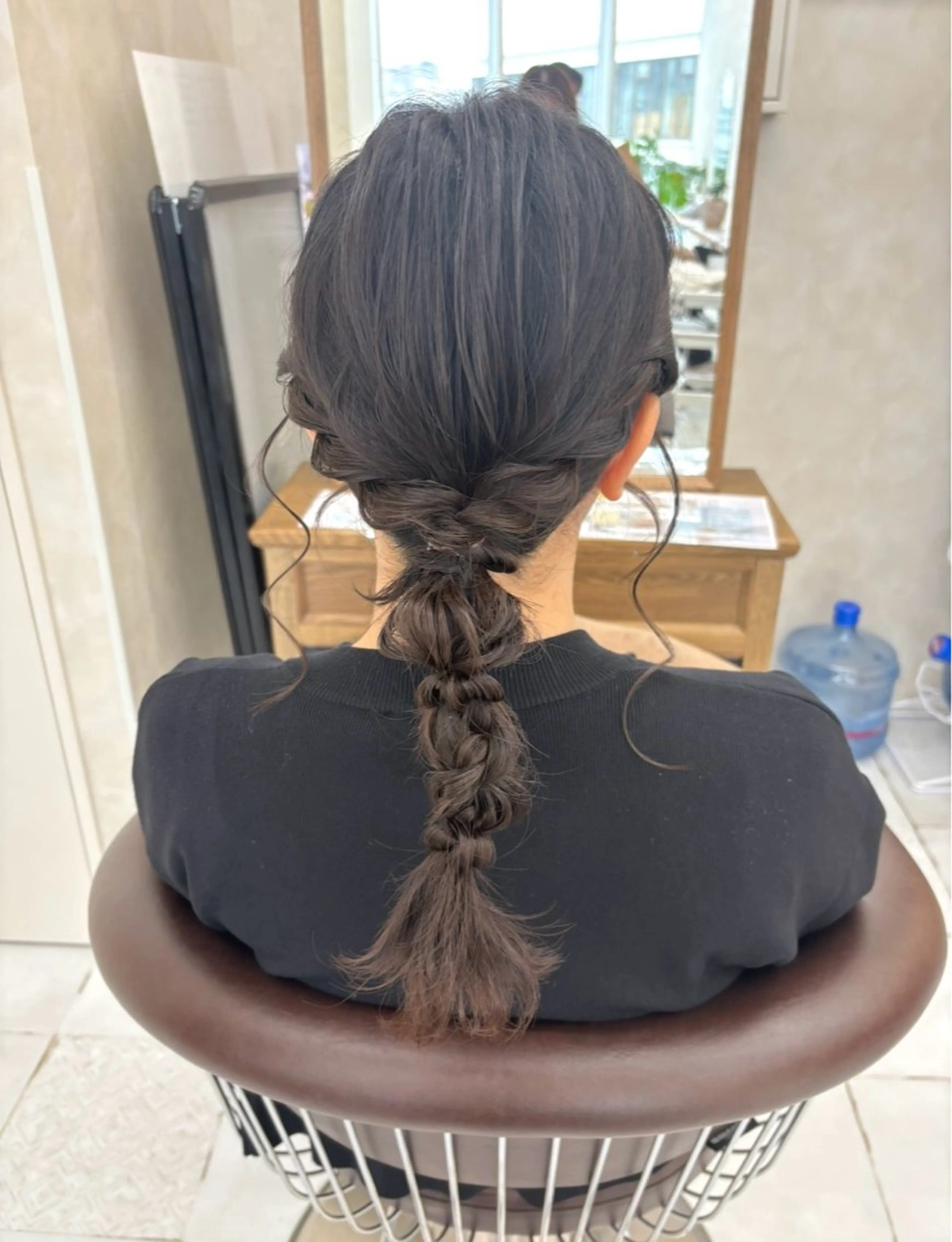 ロング ヘアアレンジ ヘアセット ブリーチなしカラー/ 暖色カラー/艶カラーのヘアスタイル