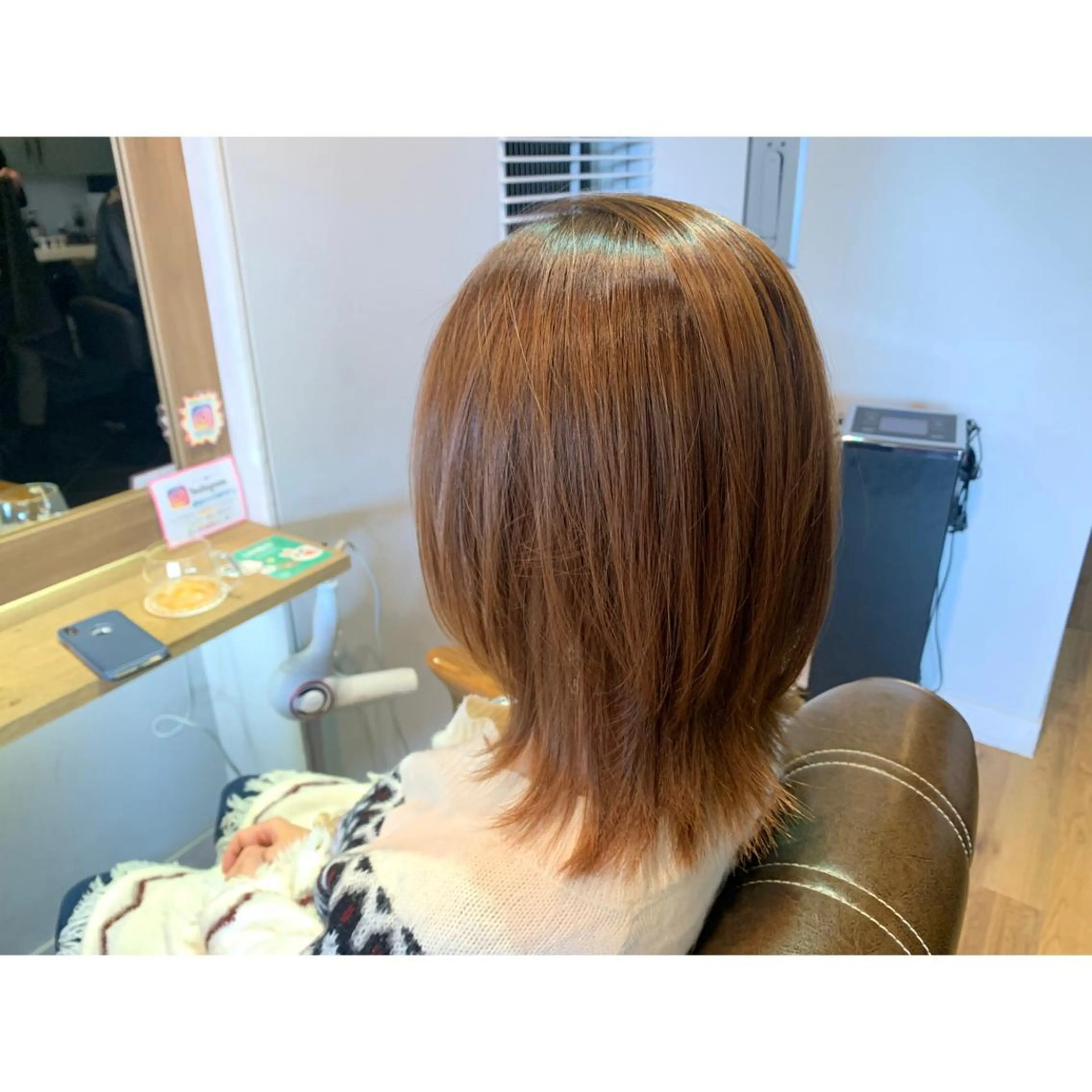 ミディアム カラー 髪質改善 トリートメント ツキダテ ユイのヘアスタイル