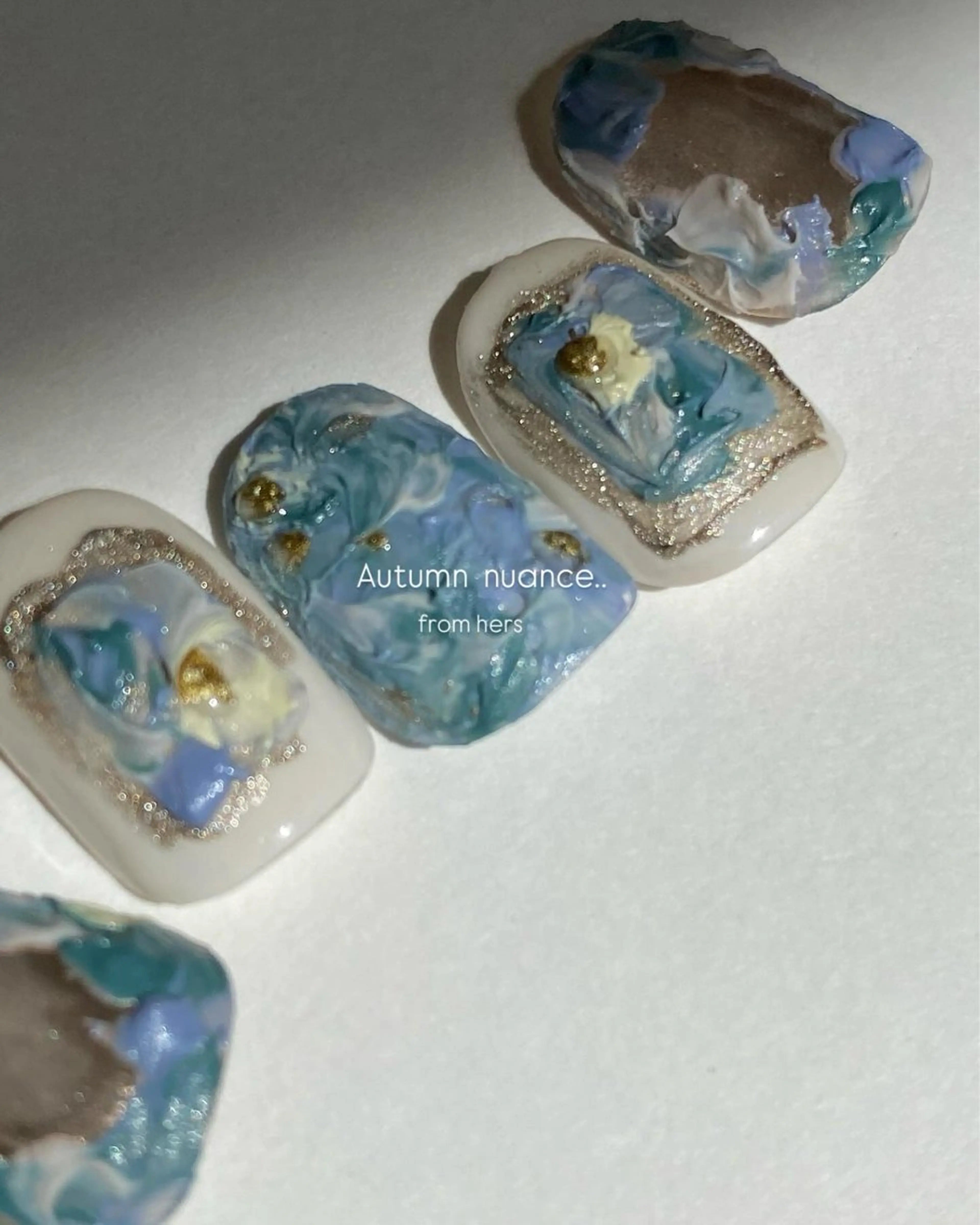 ネイル 成人式 フレンチネイル ジェルネイル ガーリー マグネットネイル ハンドネイル 草加ニュアンスネイル 🌚hersのネイルデザイン