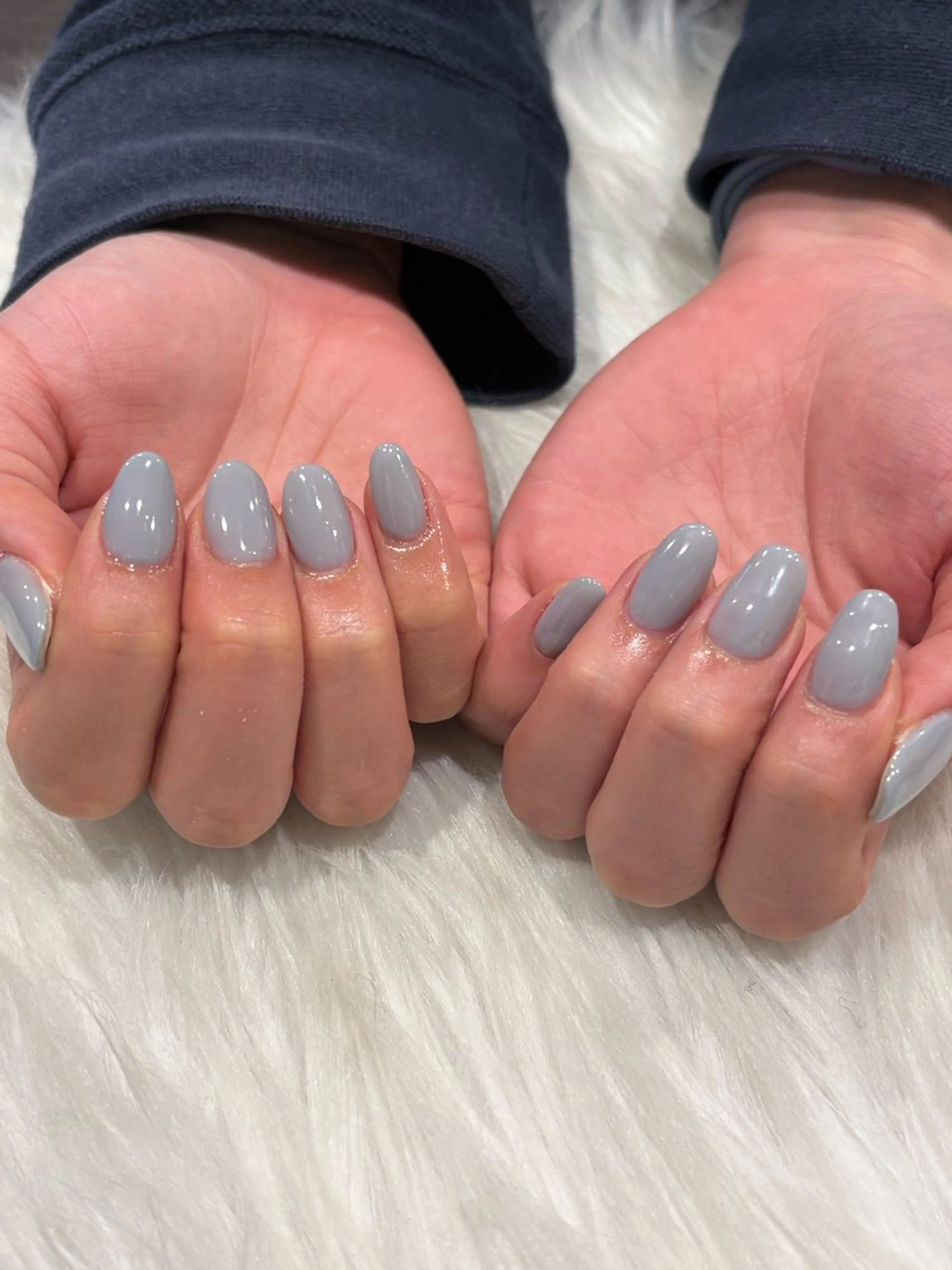 ネイル ブルー ハンドネイル Nobody_ AikAのネイルデザイン