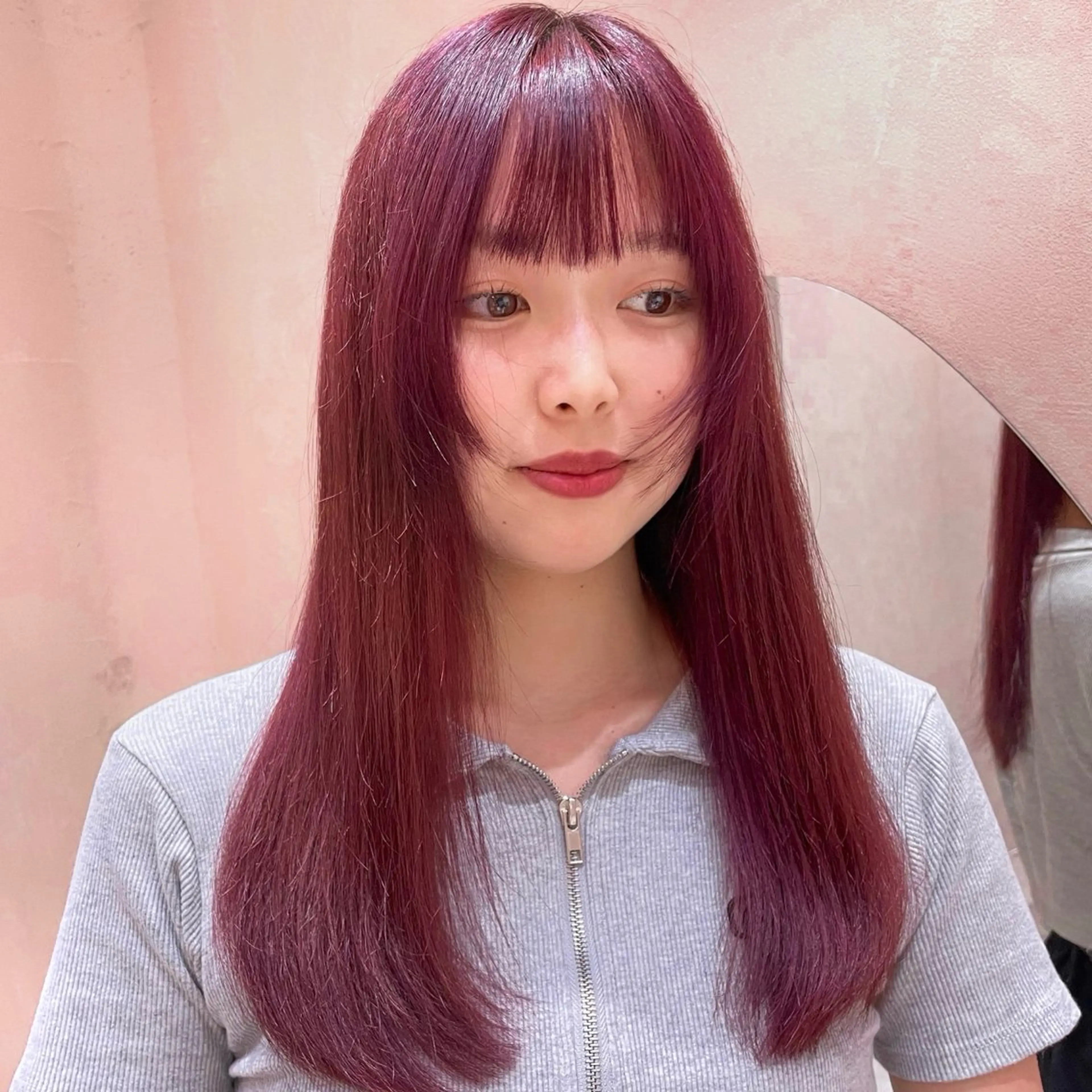 ロング カラー レイヤー/柔らか 透明感カラー/ゆきなのヘアスタイル