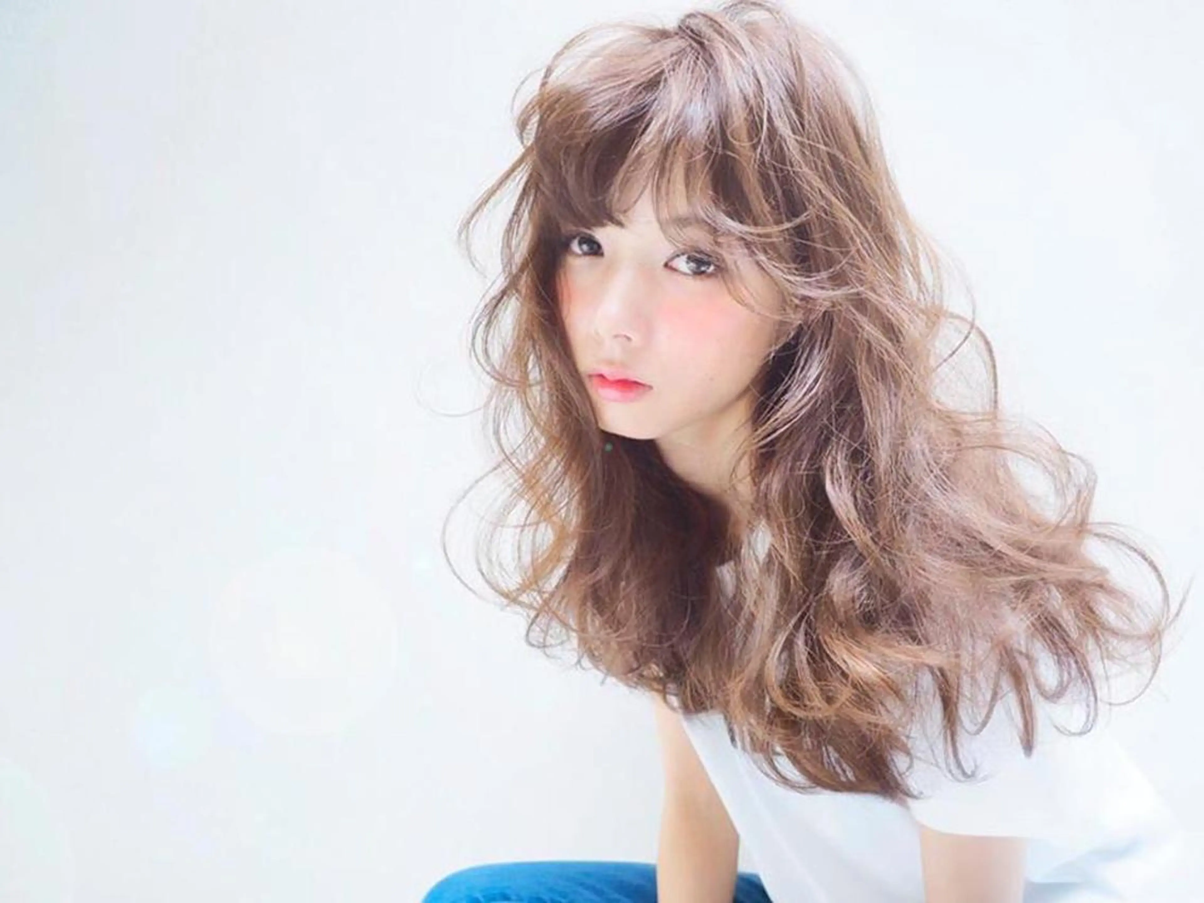 セミロング カラー パーマ 【公式】amble luxe池袋東口🩷のヘアスタイル