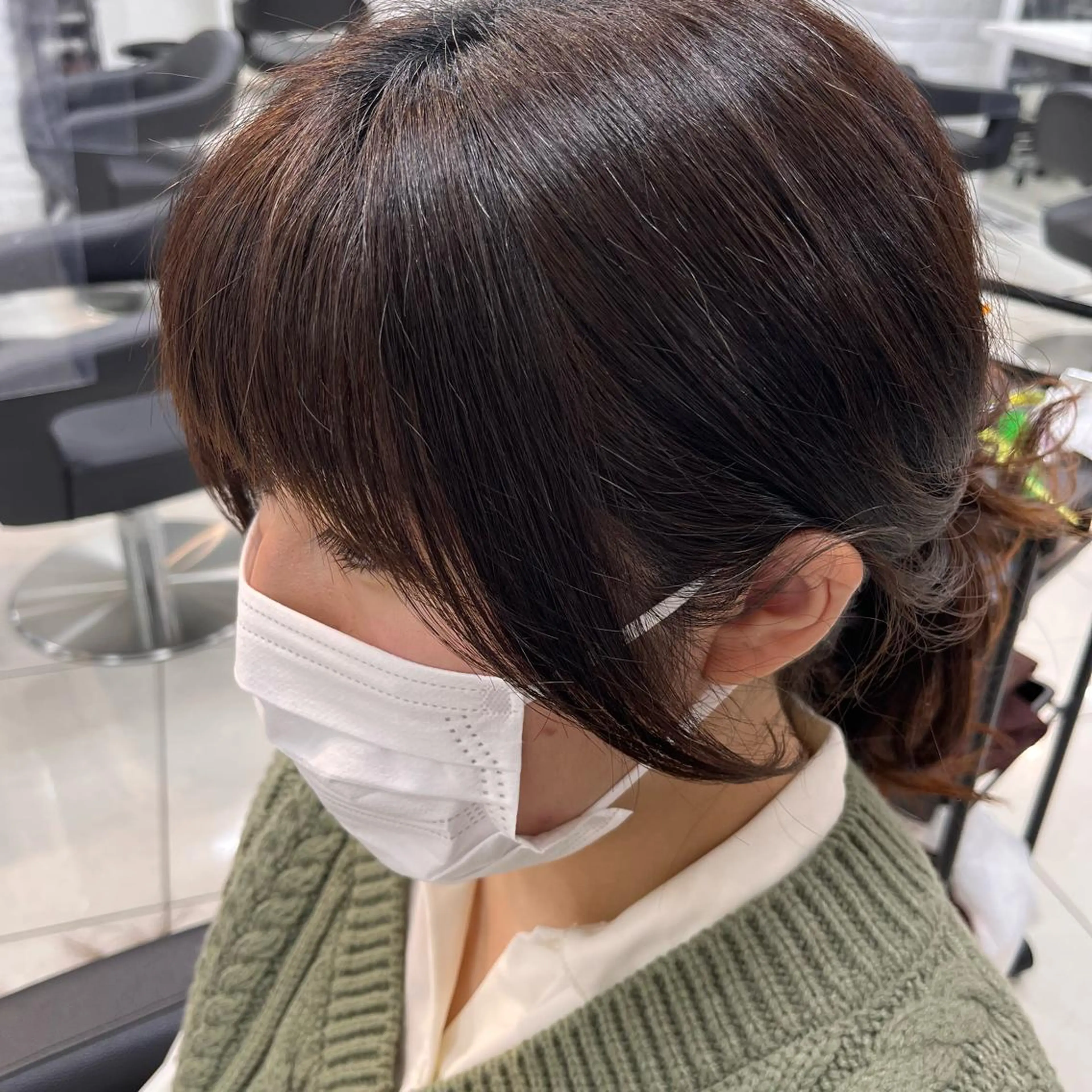 ロング おくれ毛 【メンズ縮毛矯正/ Ryokaのヘアスタイル