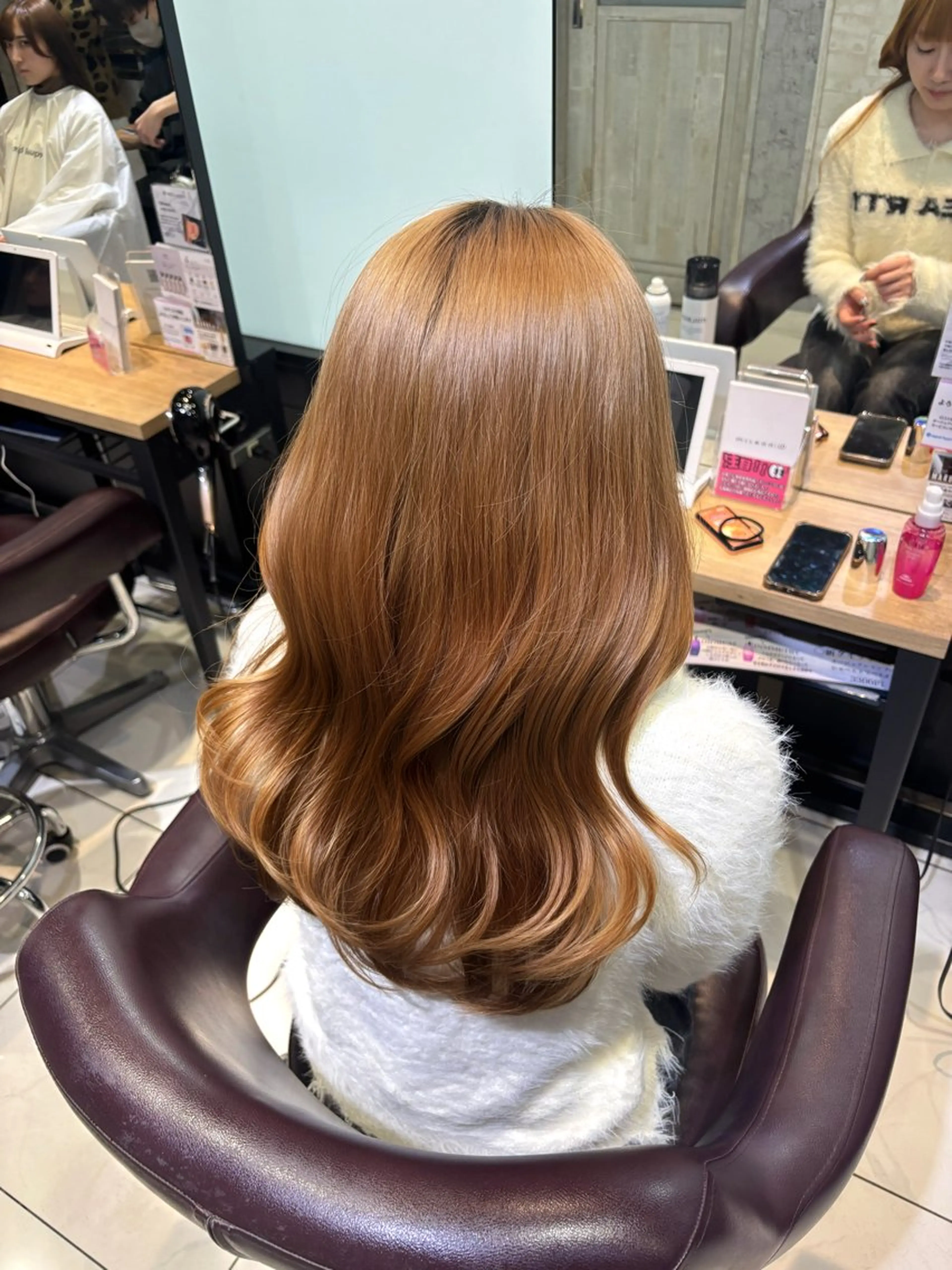 ロング カラー ヘアアレンジ ヘアカラー 韓国髪質改善艶カラー /レイヤー/miyuのヘアスタイル