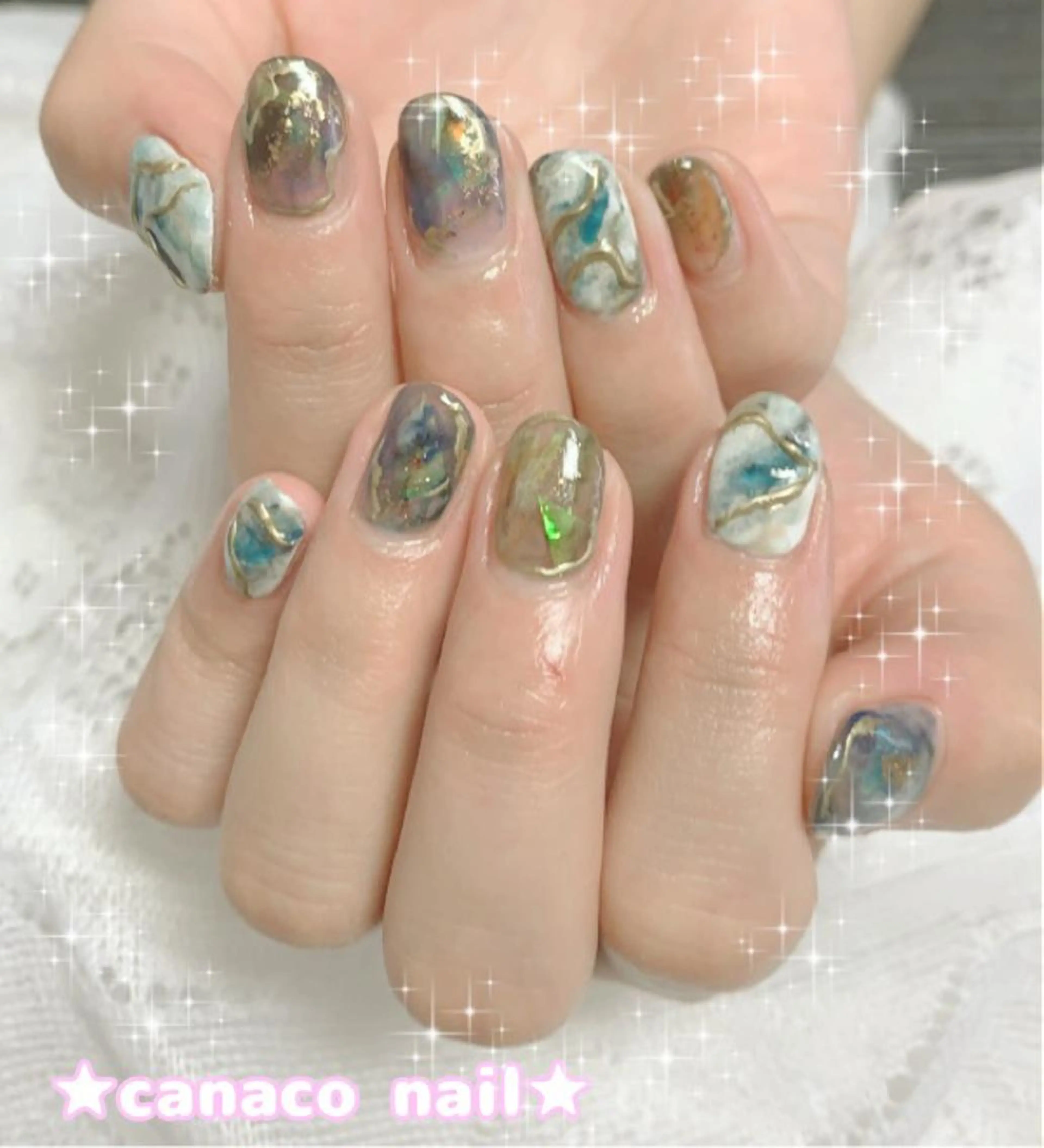 ネイル アートネイル クリアネイル ジェルネイル ニュアンスネイル パラジェル ハンドネイル ハンドケア ベテランネイル cnc nailのネイルデザイン