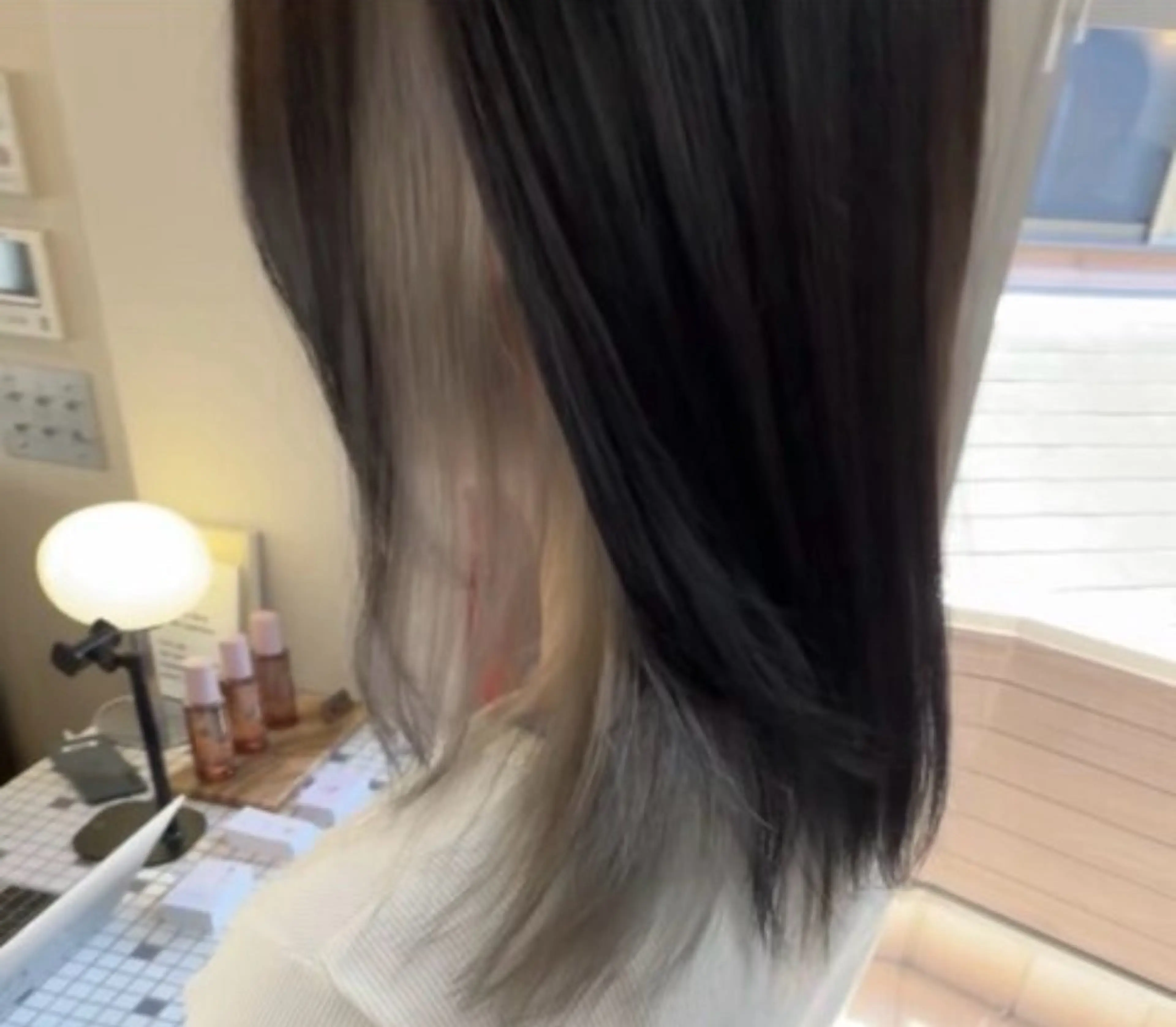 ミディアム カット ヘアカラー トリートメント 中嶋 颯和のヘアスタイル