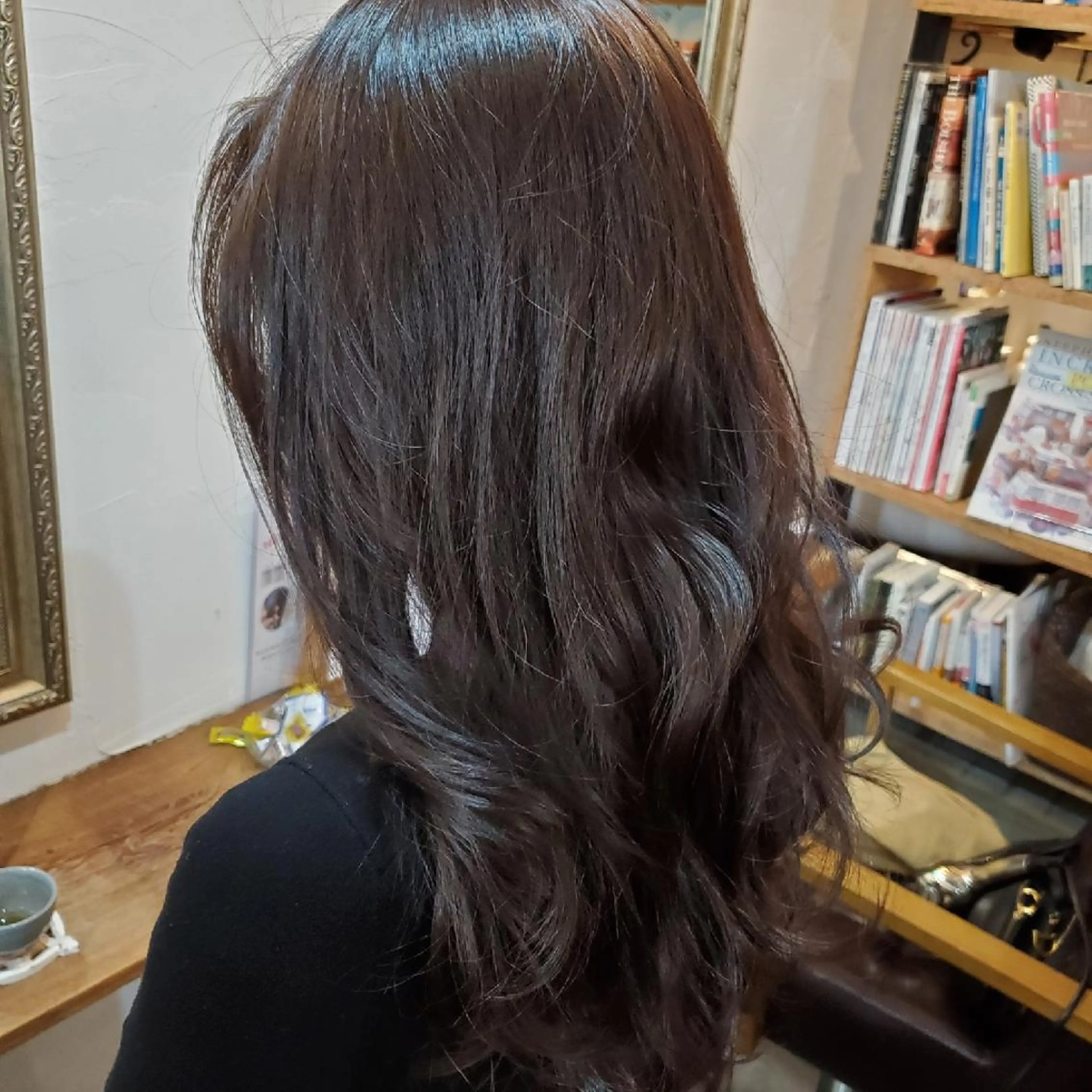 セミロング カラー カット ヘアカラー トリートメント 韓国ヘア レイヤー くびれヘアMATSUのヘアスタイル