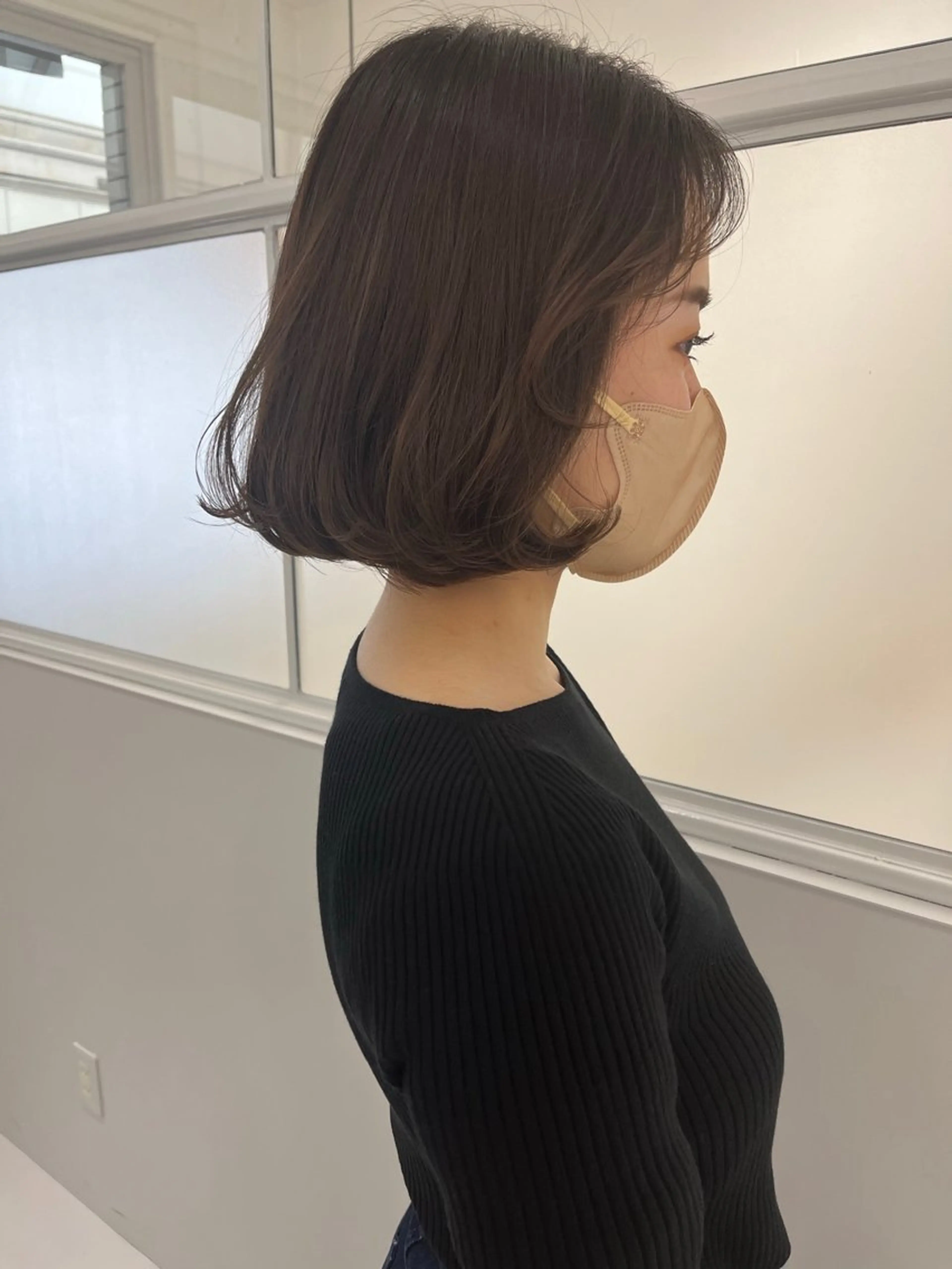 ショート カラー 透明感カラー ボブ 伊藤 由季のヘアスタイル