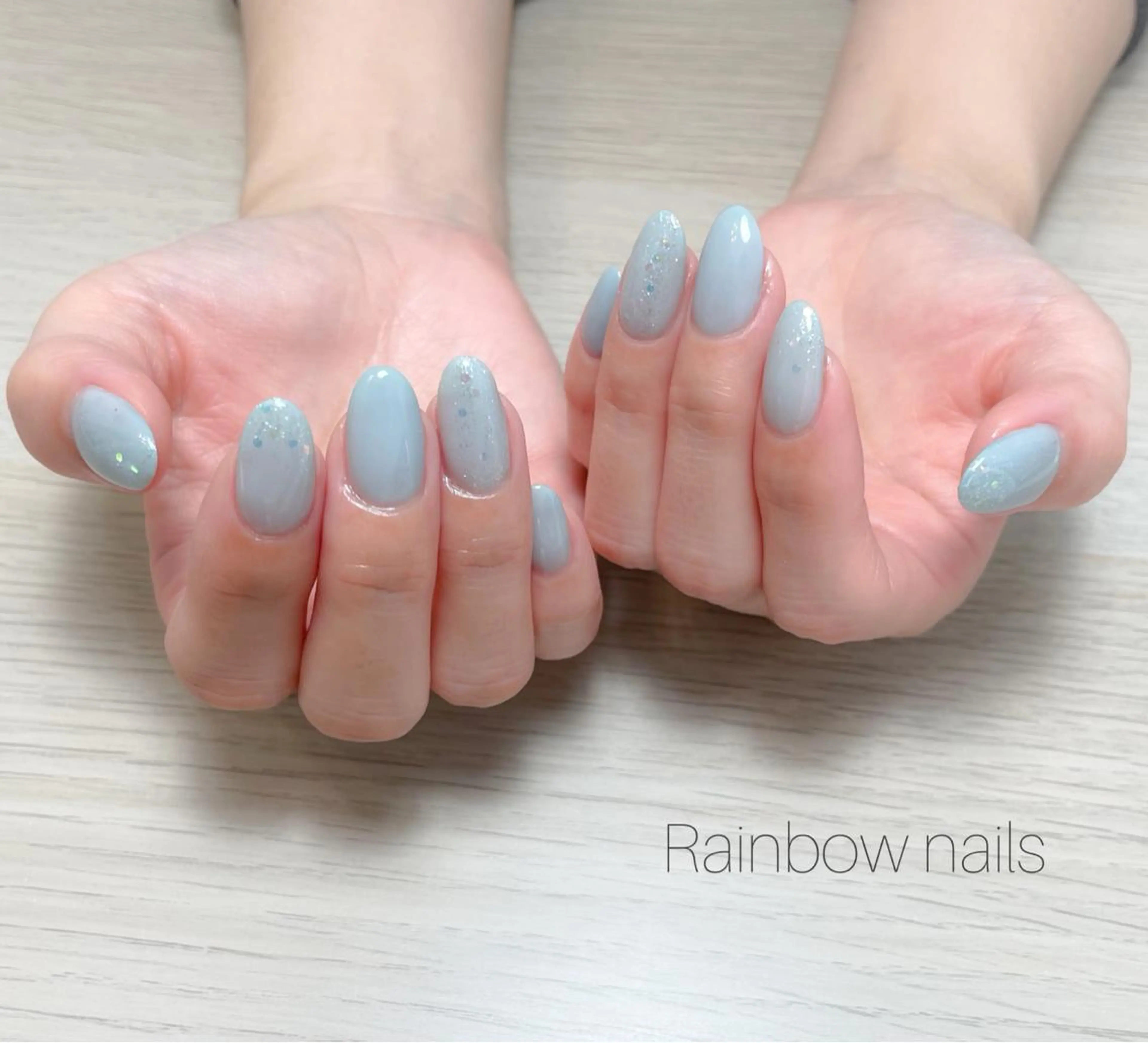 ネイル ハンドネイル Rainbow nailsくろちゃんのネイルデザイン