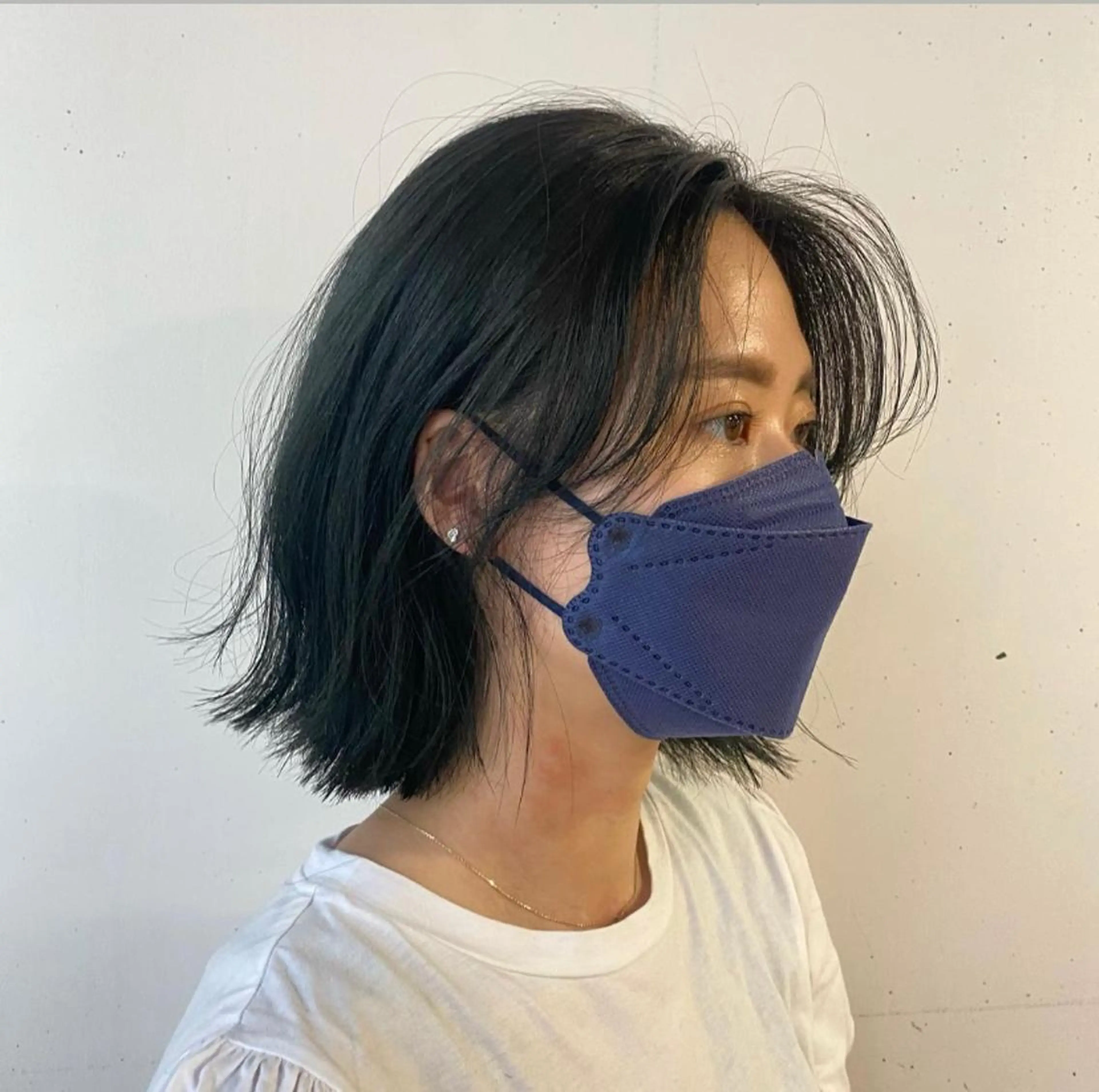 ミディアム ボブ Yuki☺︎パーマ レイヤーカットのヘアスタイル